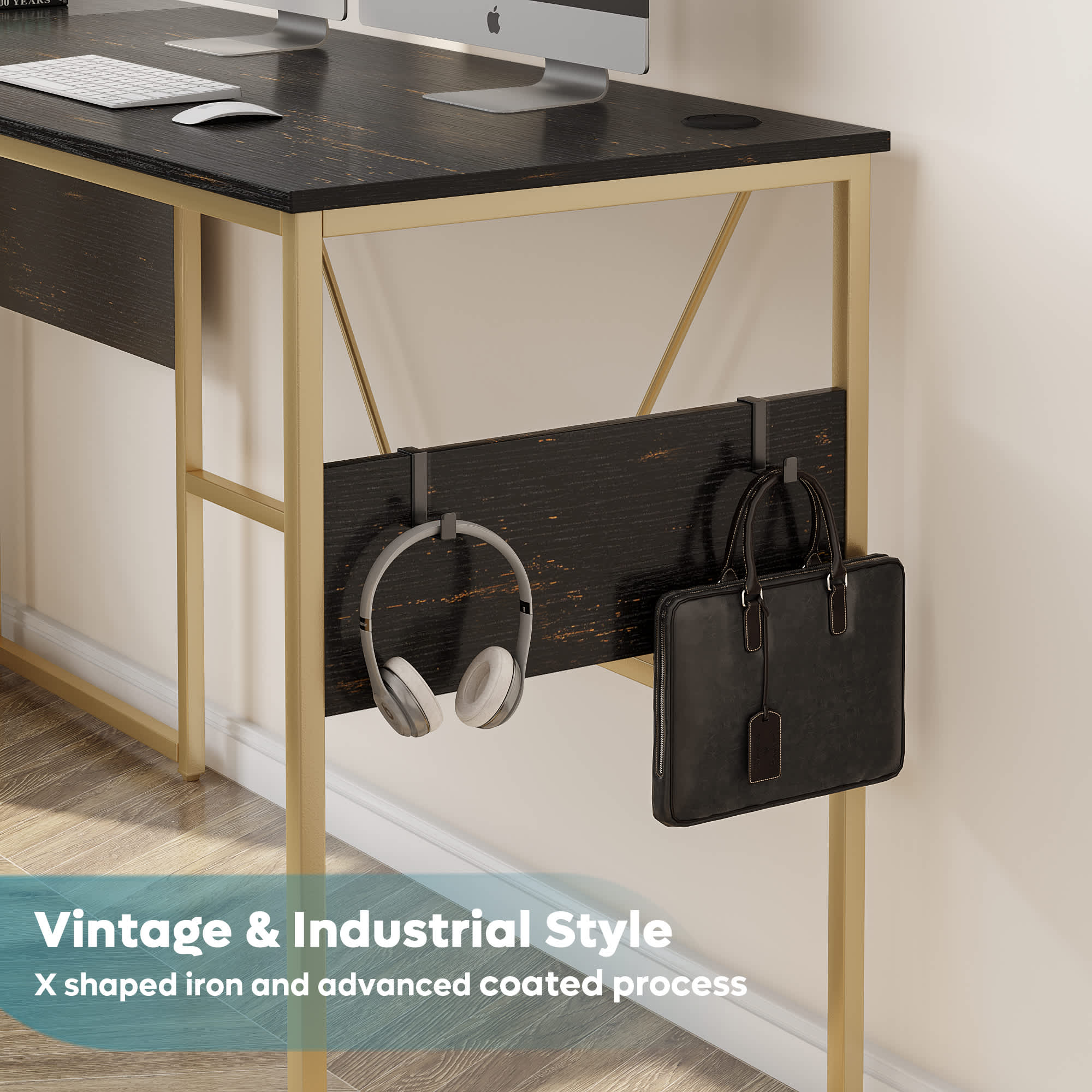 Bestier LOW-D385R-GBLK desks - View #6