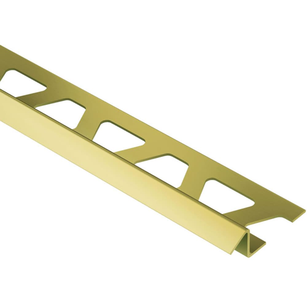 Schluter Systems MTK100 Reno-TK 0.375-in W x 98.5-in L Solid Brass Brass Reducer Tile Edge Trim