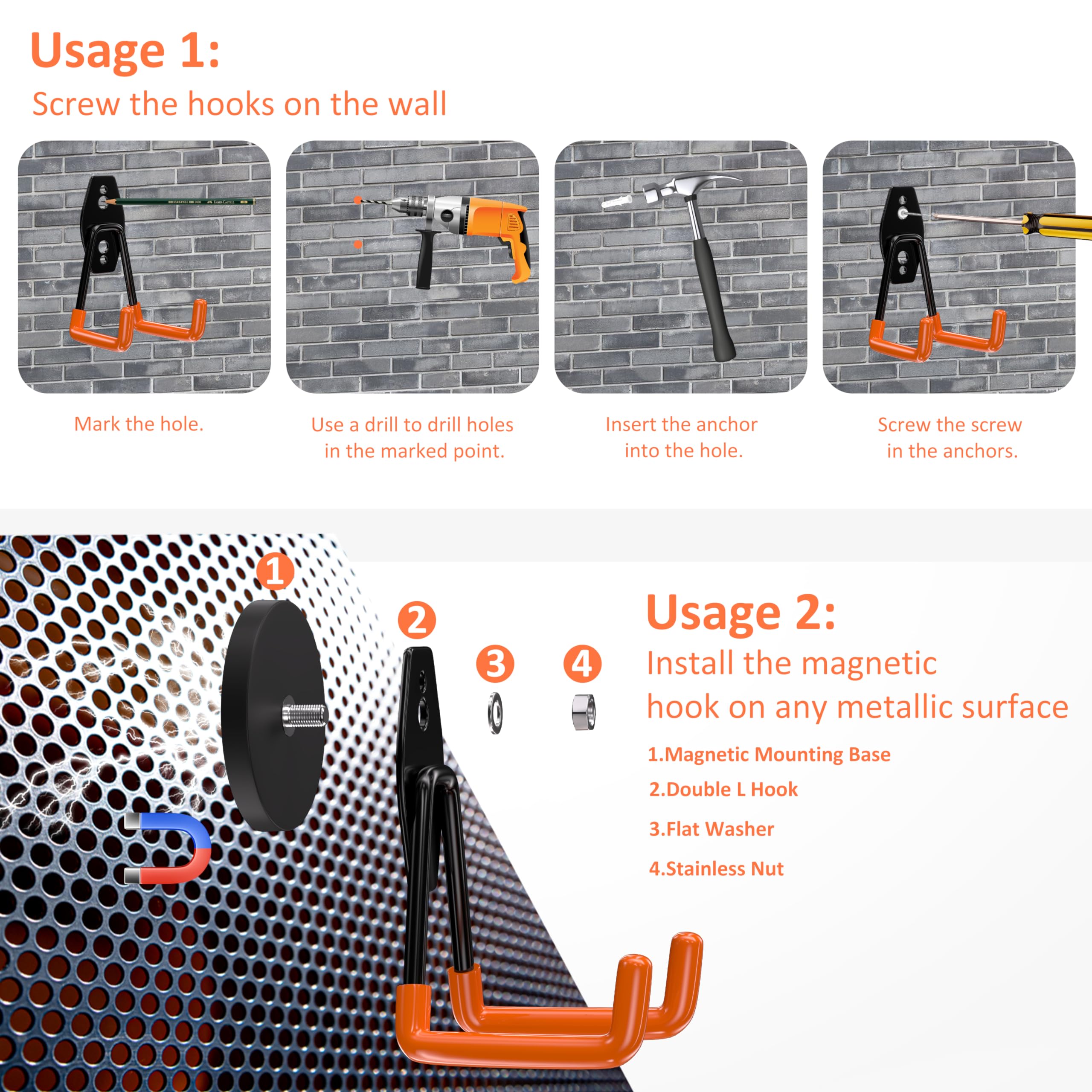 Etokfoks EFT1012A01 Garage-Storage-Hooks - View #5