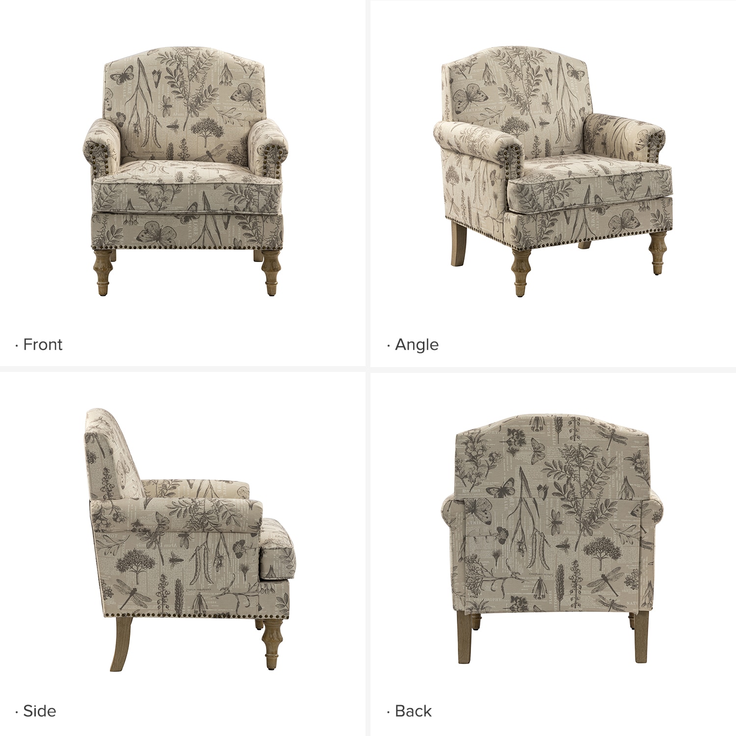 14 Karat Home CHWH0618-GRY chairs - View #3