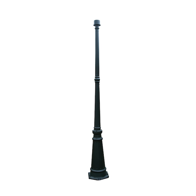 LUTEC 72-in Black Traditional Outdoor Pole in the Post Light Parts  department at