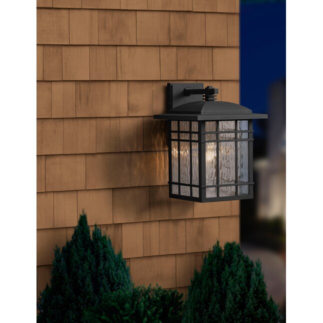 Quoizel Canyon 1-Light 12.75-in Matte Black Outdoor Wall Light in the ...