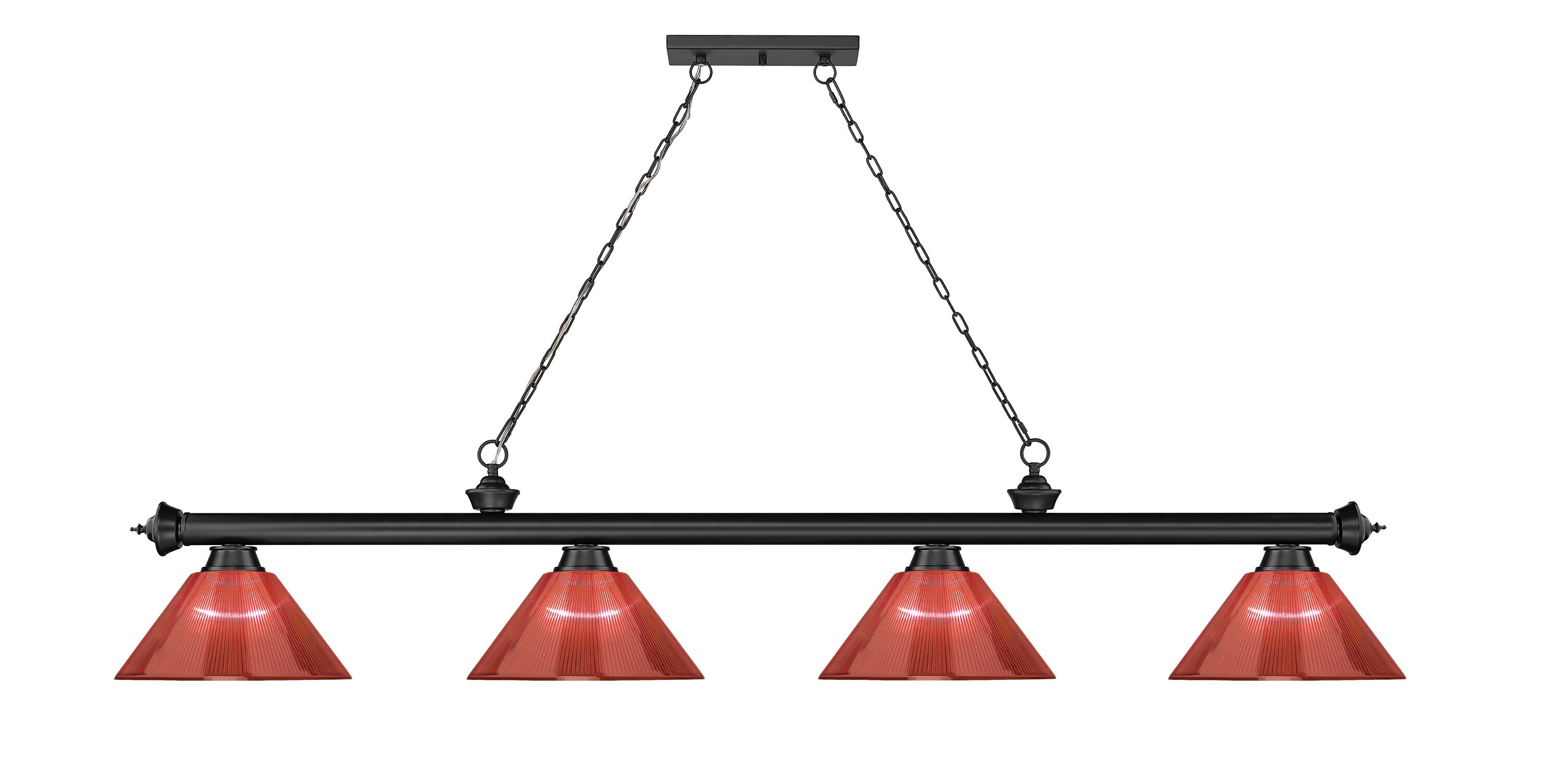 Z-Lite 2306-4MB-ARBG Pool-Table-Lighting - View #2
