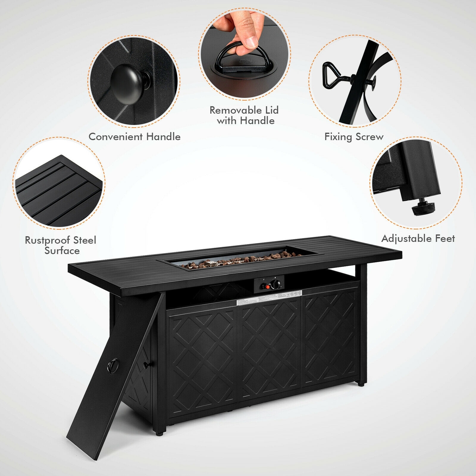  CL210US-BKFP Outdoor-Gas-Firepits - View #3