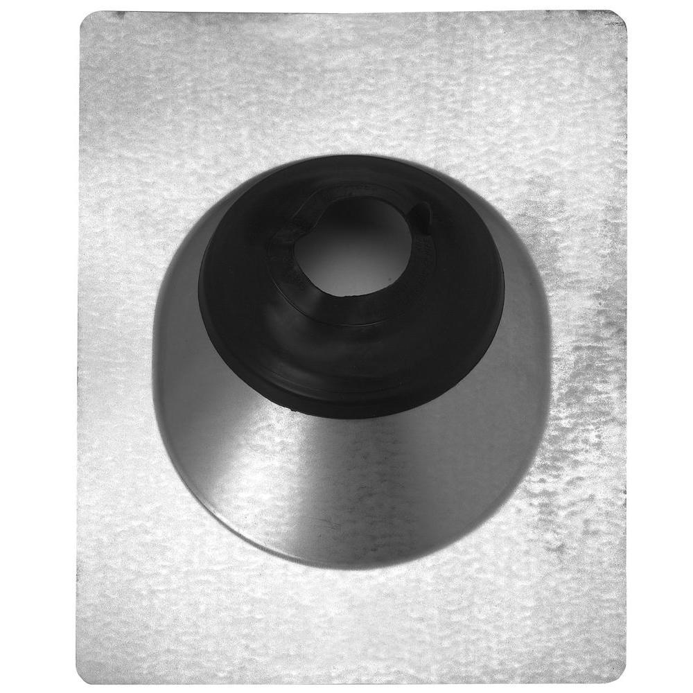 Gibraltar Building Products 3-4RJ 4-in x 11-Inches Galvanized steel Vent and Pipe Flashing