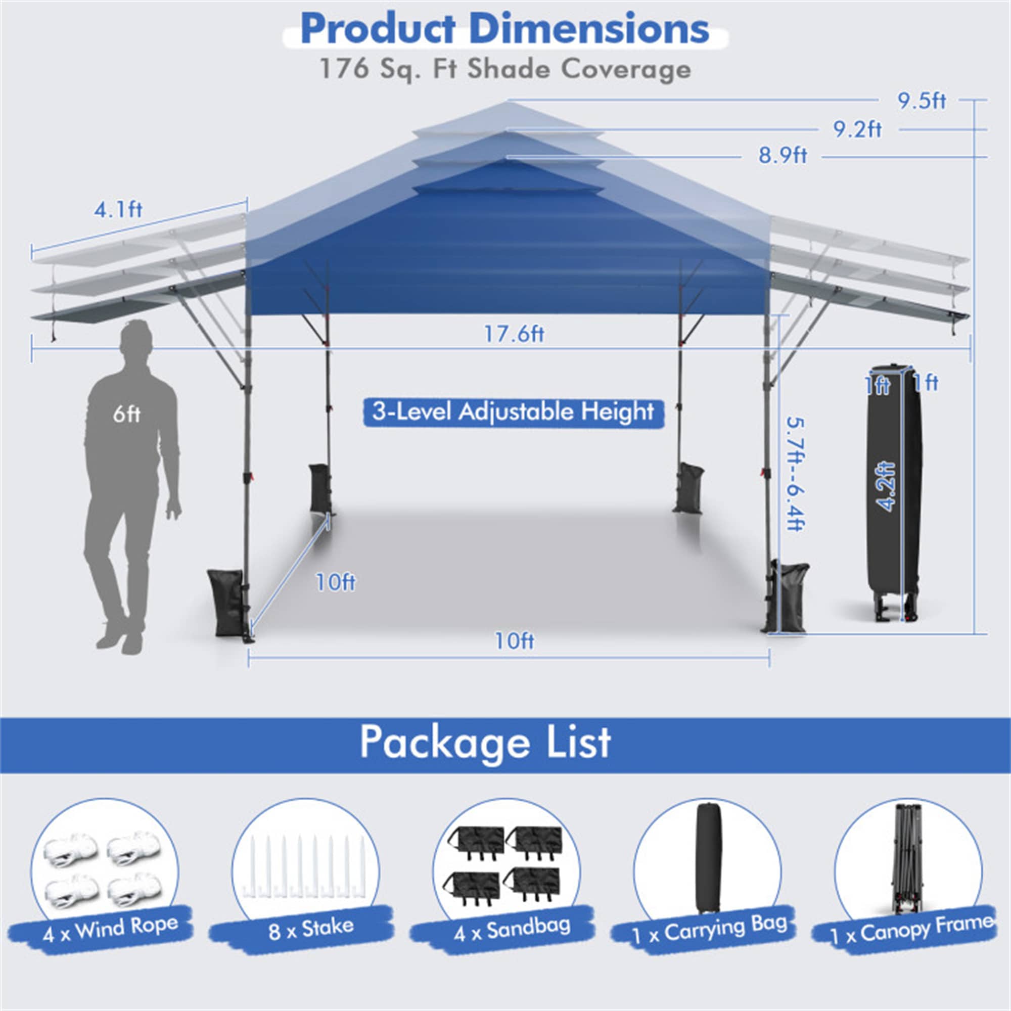 BABOOM BOM-10844BL-CO Canopies-Sl - View #4