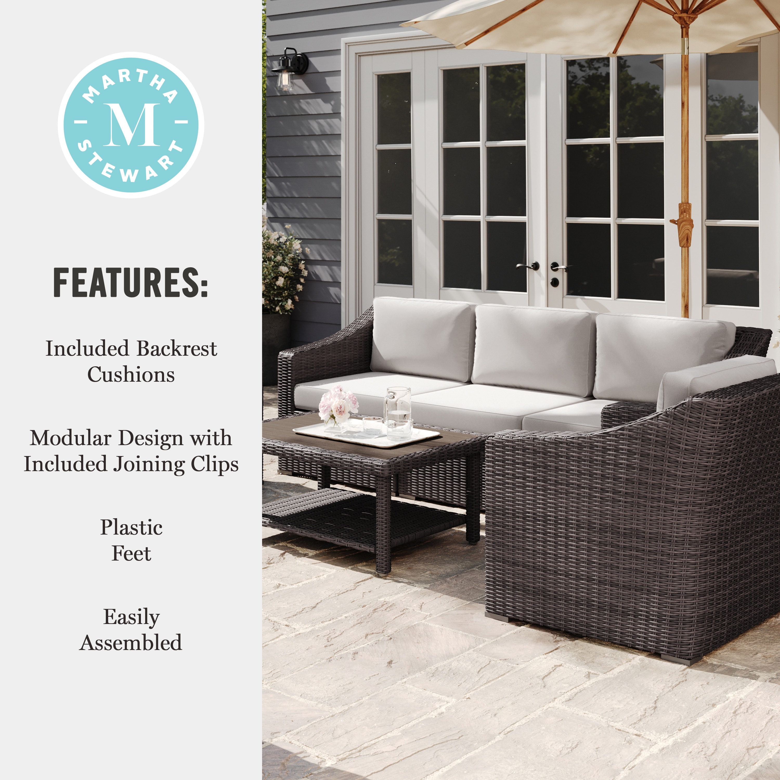 Martha Stewart 196861191398 Patio-Conversation-Sets - View #6