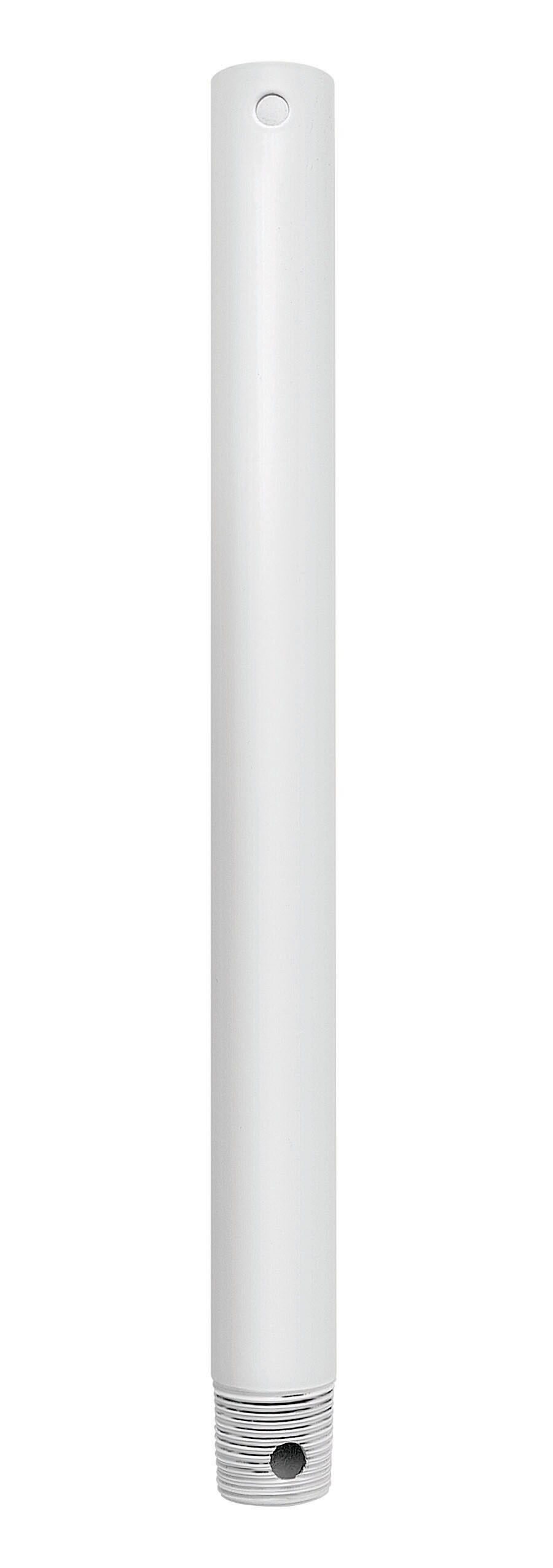 Hinkley 990012FAW Downrod Universal 12-in Appliance White Steel Indoor/Outdoor Angle Mount Capable Ceiling Fan Downrod