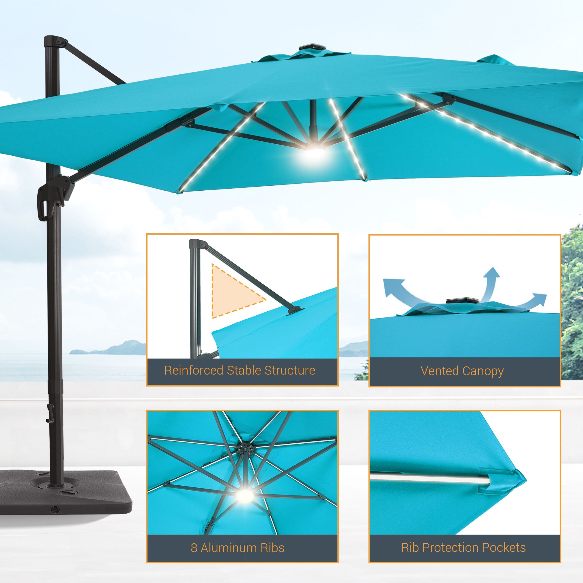 Sonkuki SD-LEDZD33-LB Umbrellas-2 - View #3