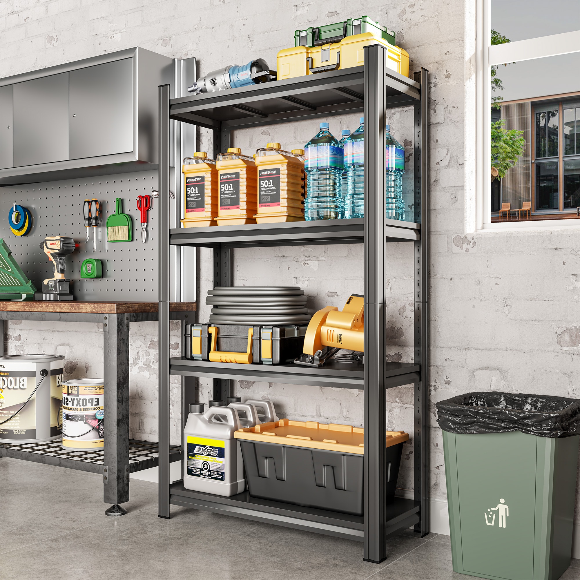 Dexmalle  4-Tier Adjustable Metal Storage Shelf