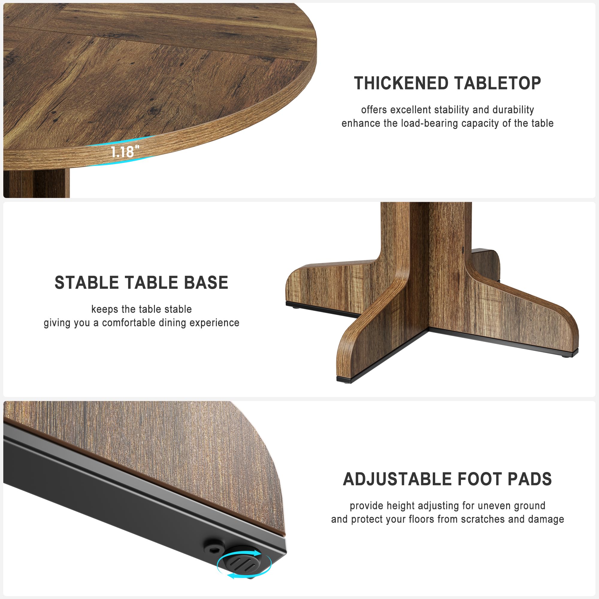 GarveeLife LSLX0330SB193 Dining-Tables - View #5