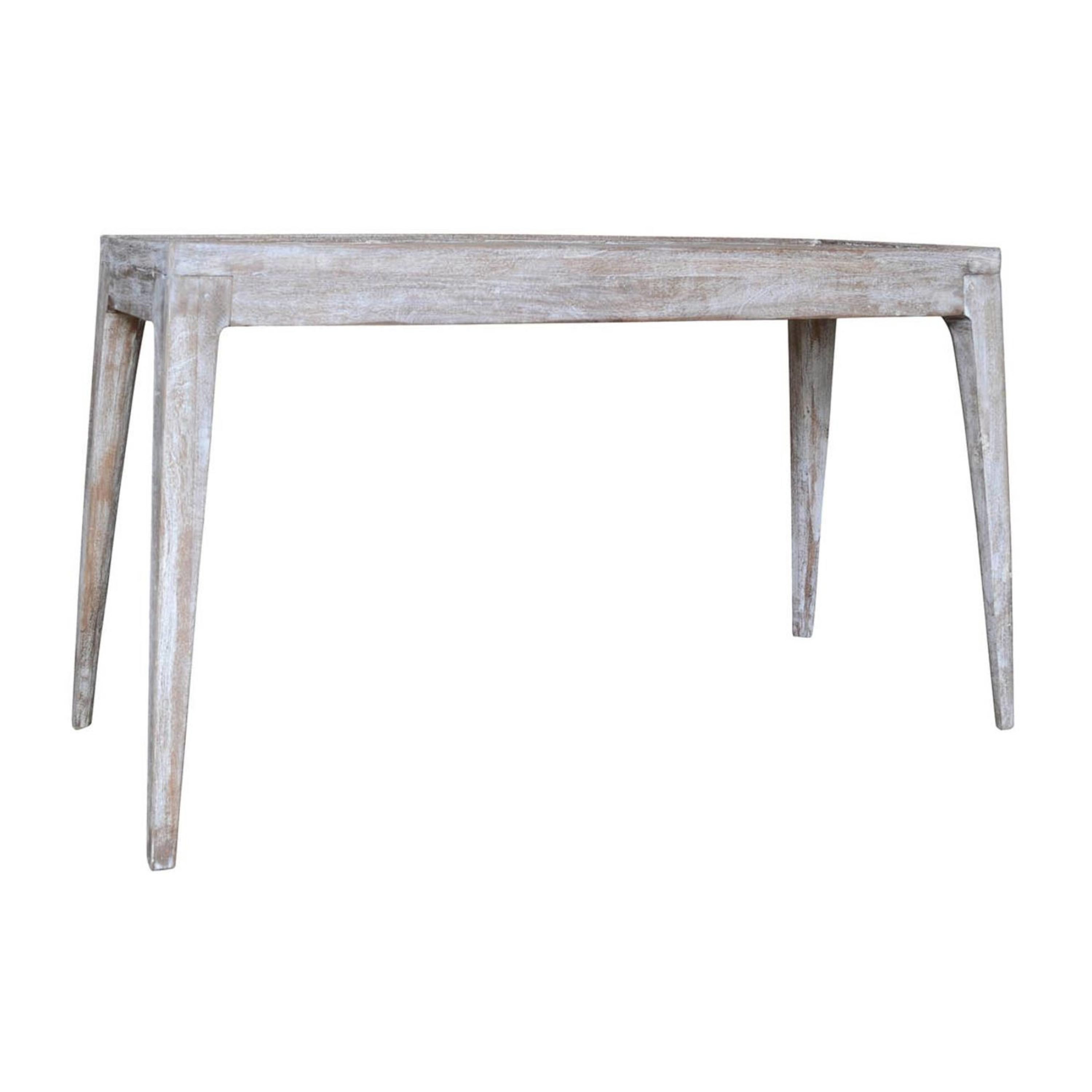 A&B Home HP40605 Rustic Distressed White Console Table