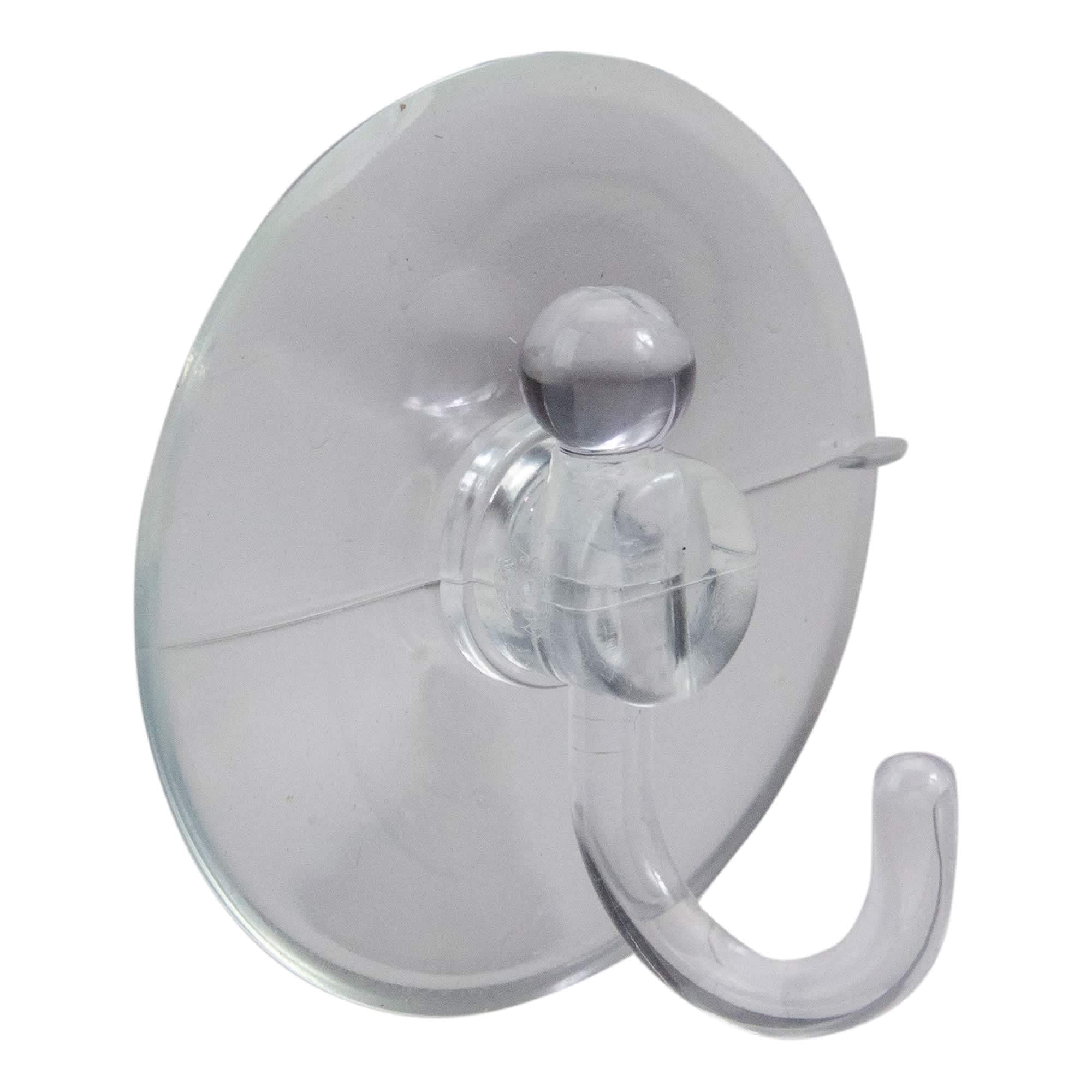 Northlight - Large Hanging Suction Cup Christmas Hooks - 2.5 inch - Clear - Pack of 2