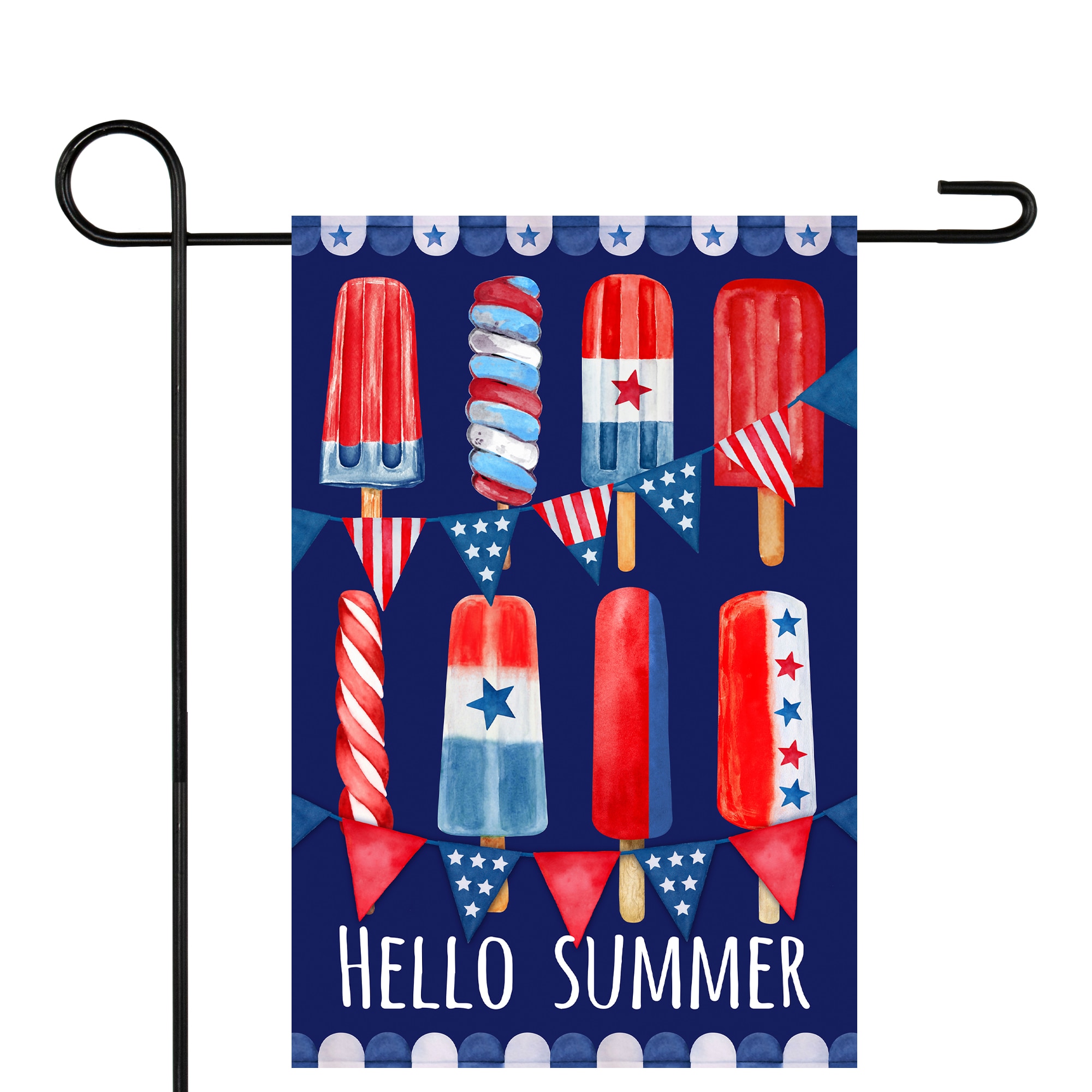 Northlight 35126861 12.5-ft W x 1.5-ft H 4th of July Flag