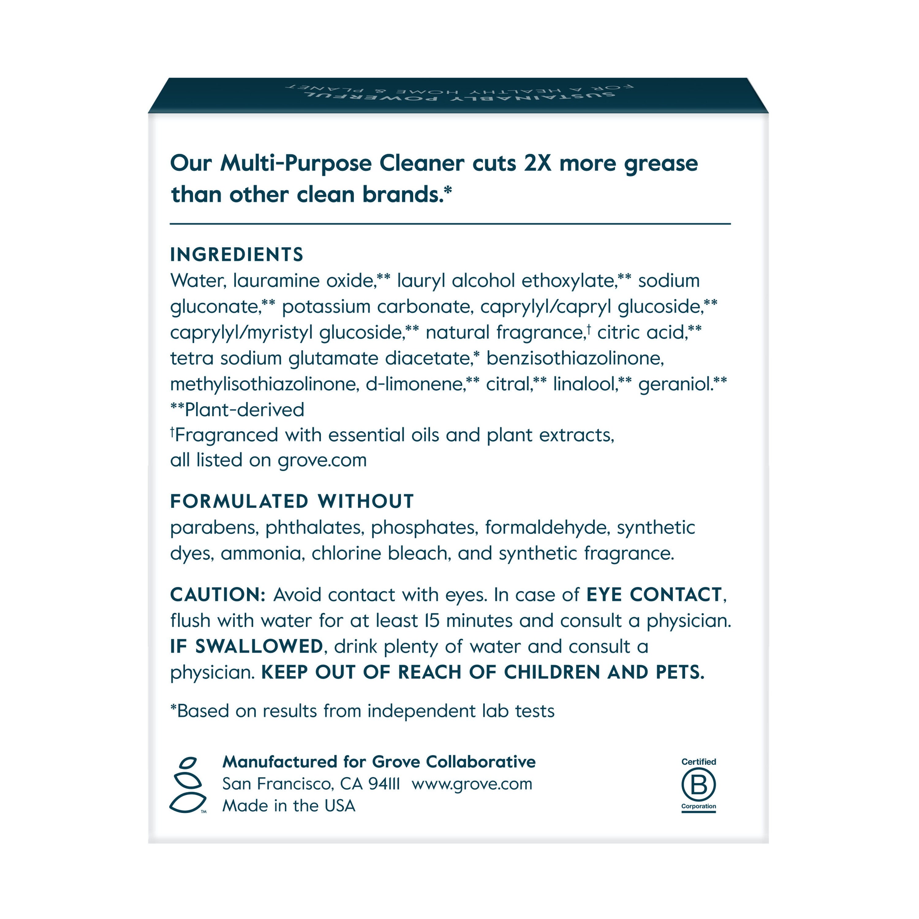 Grove Co. GR-314-9896 All-Purpose-Cleaners - View #2