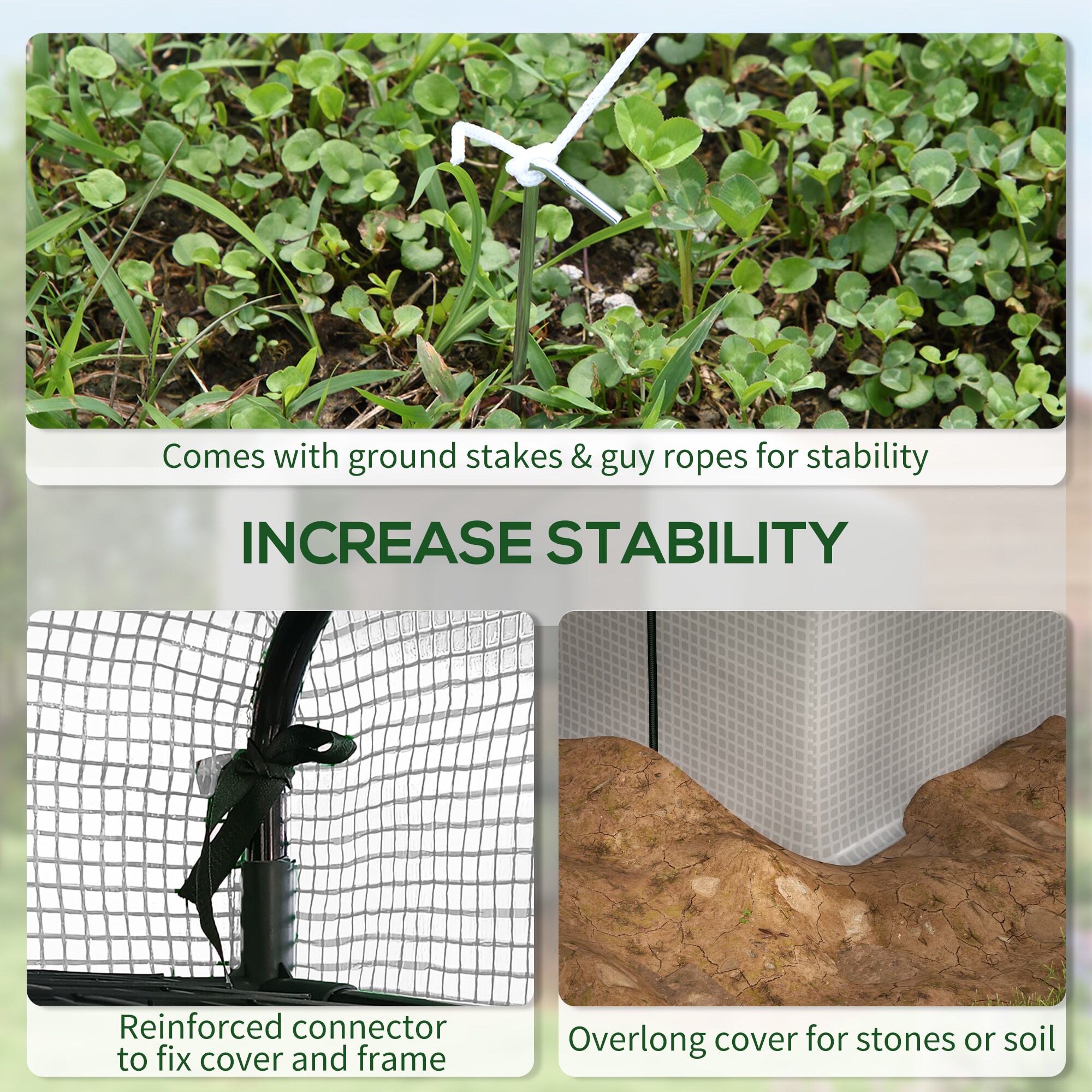Outsunny 845-696V01WT greenhouses - View #5