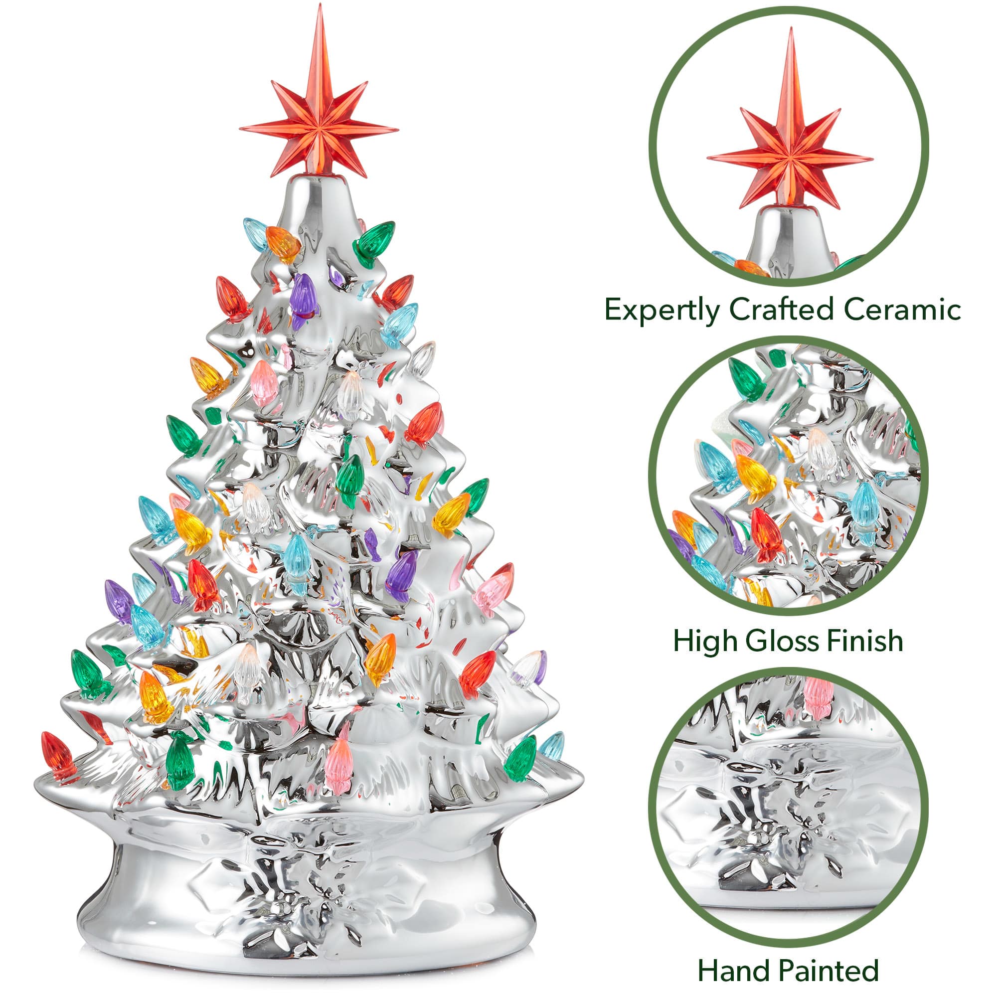Casafield SZN-TR-975-SLV Artificial-Christmas-Trees - View #5