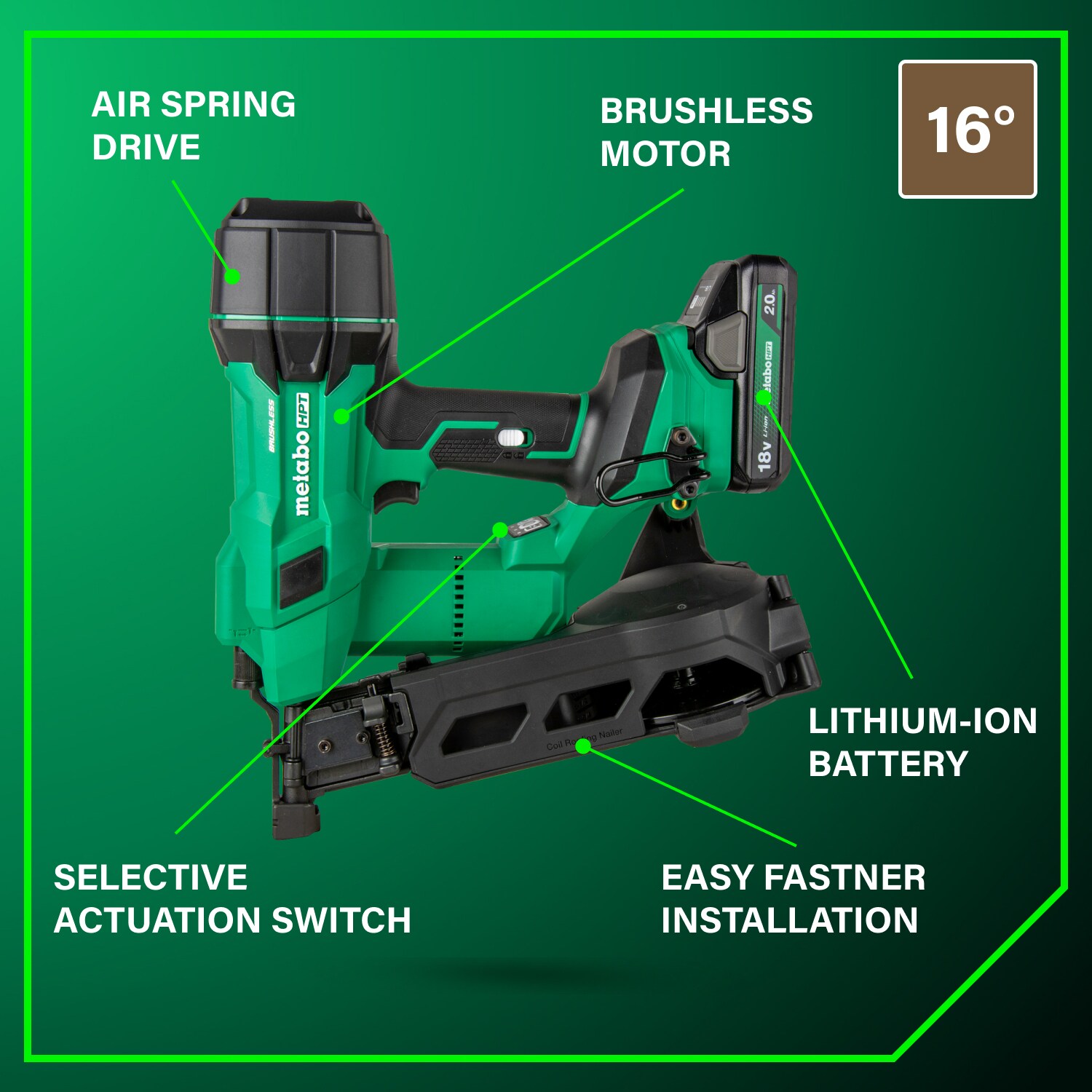 Metabo HPT NV1845DAM Roofing-Nailers - View #5