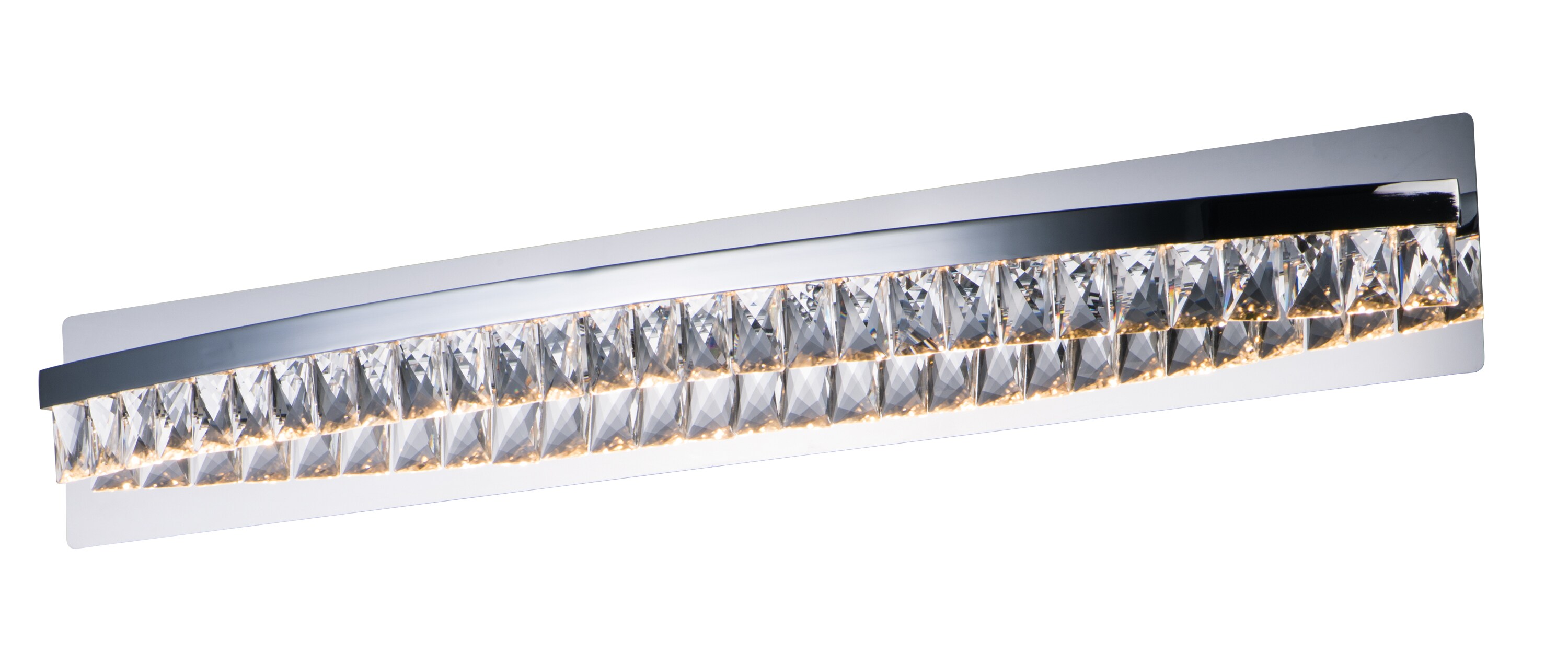 Maxim Lighting 38369BCPC Icycle 35.25-in 1-Light Polished Chrome LED Transitional Vanity Light Bar