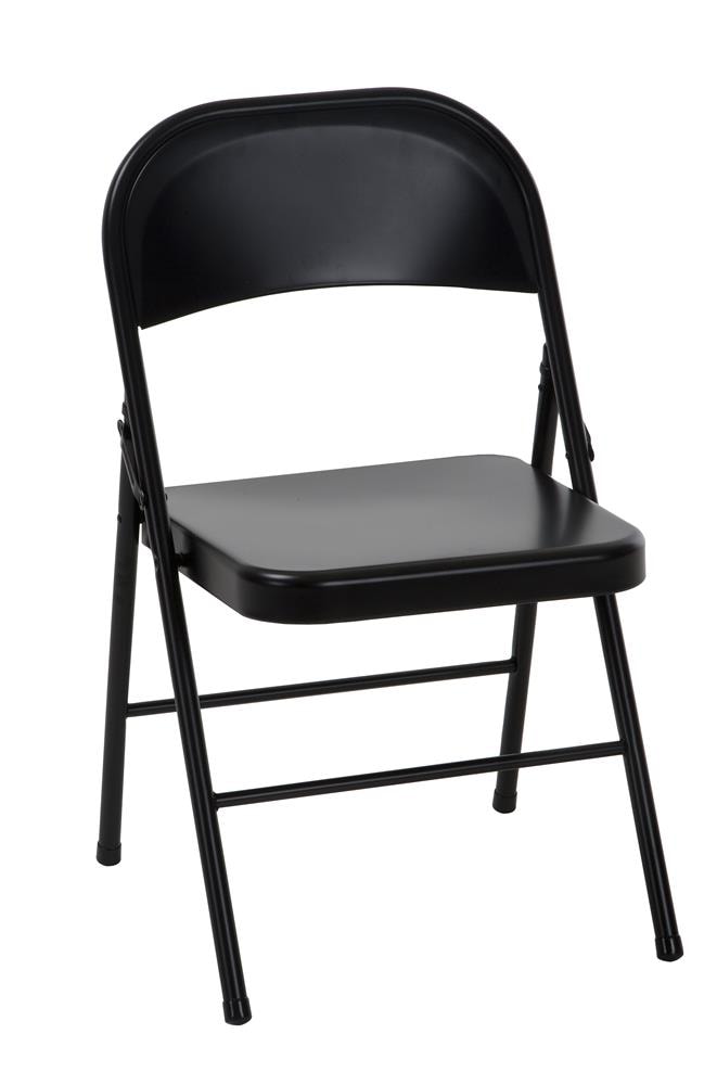 black folding chair        <h3 class=