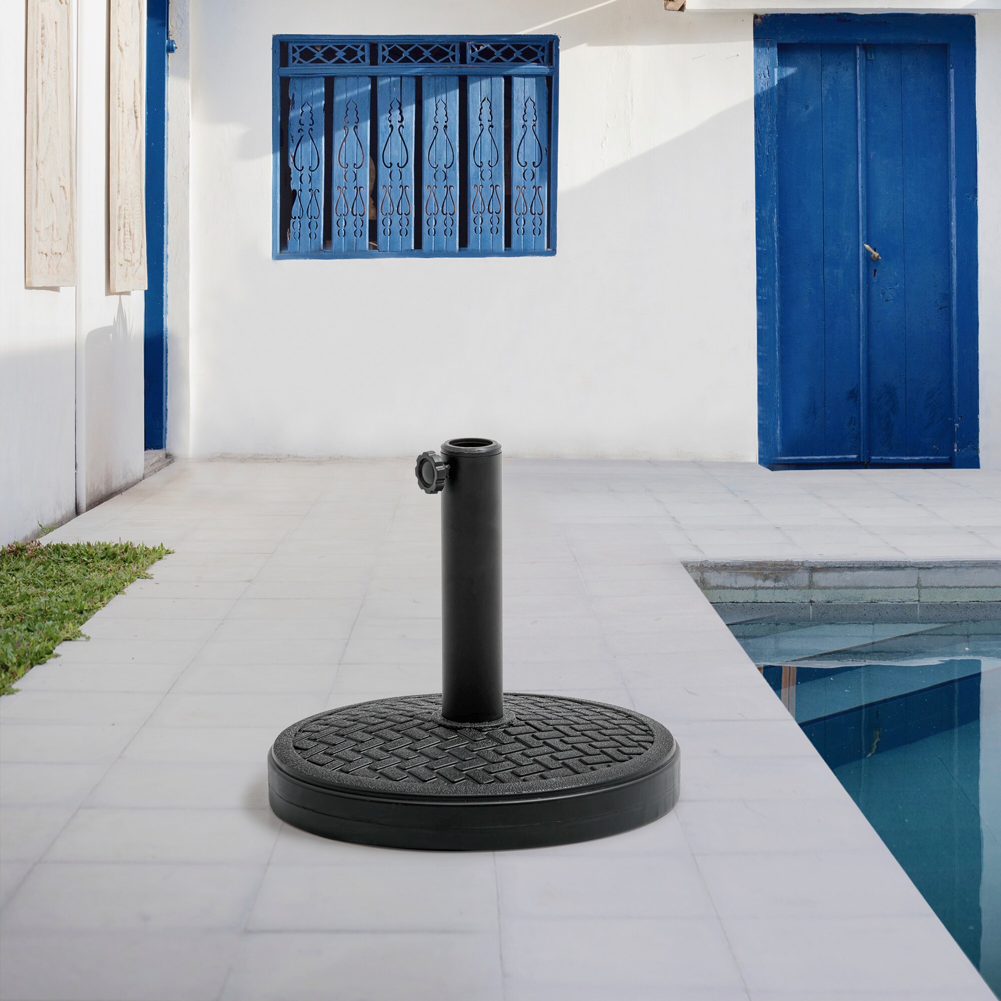 Pellebant Patio Umbrella Base Black Patio Umbrella Base in the Patio