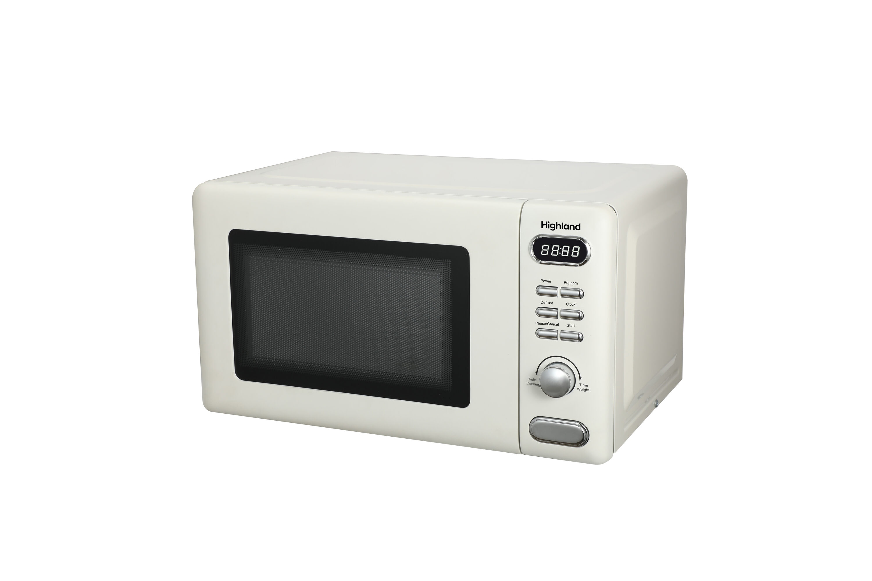 Highland 0.7-cu ft 700-Watt Countertop Microwave (Cream) in the