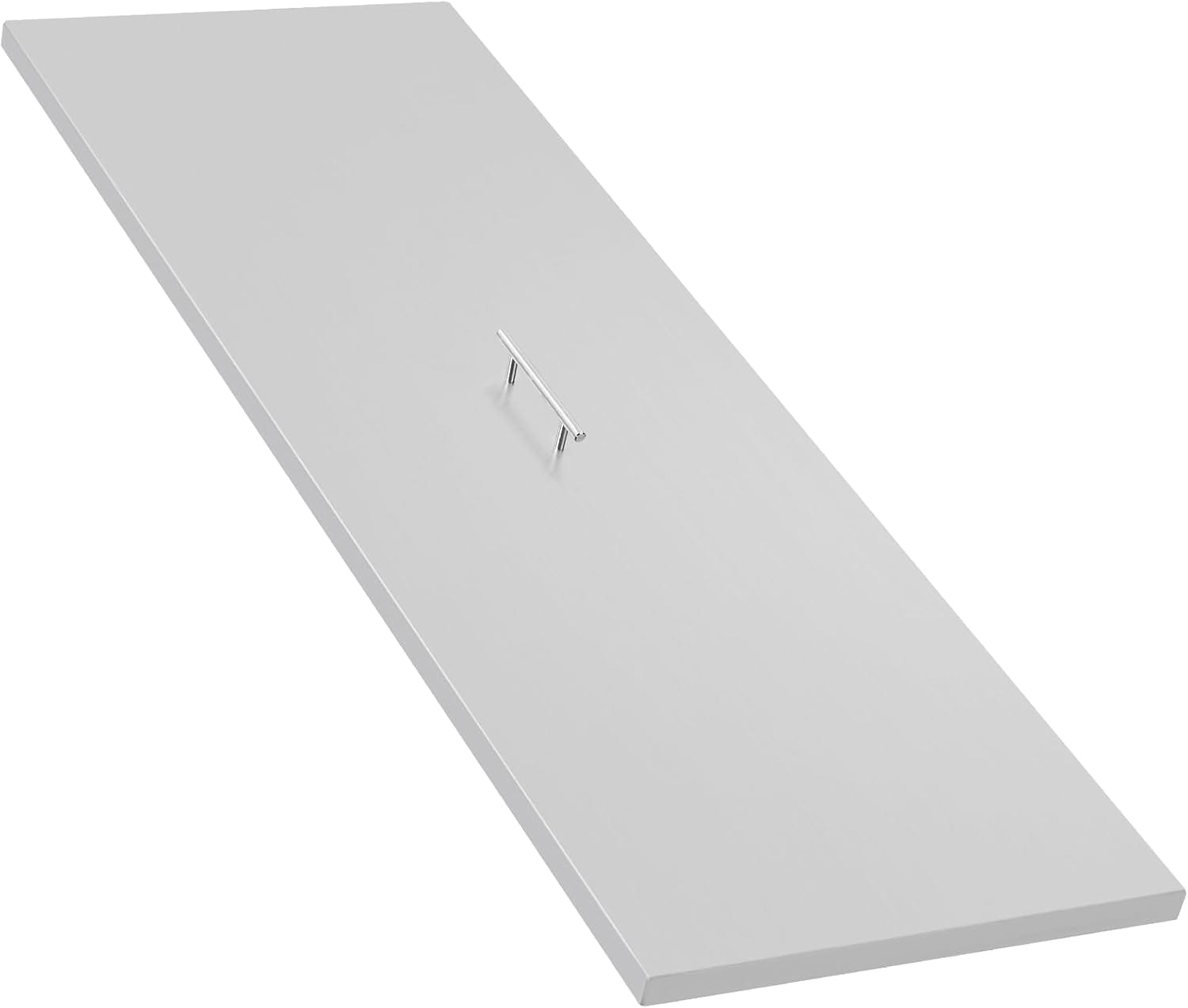 Garvee - Stainless Steel Fire Pit Cover - 51 x 17 Inch Rectangular Metal Fire Pit Cover Fits 48 x...