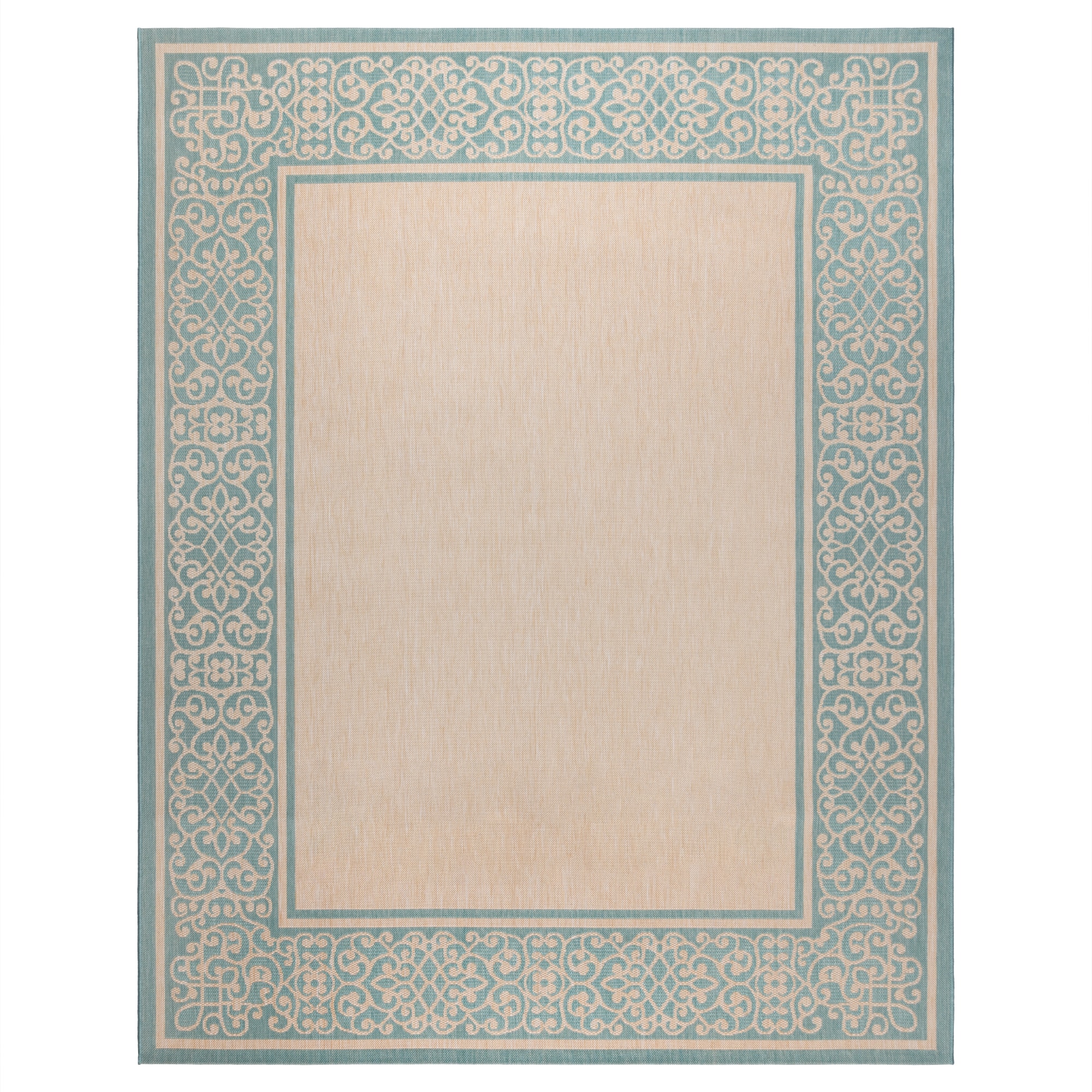GERTMENIAN 19578 Paseo 5 X 7 (ft) Border Sand Indoor/Outdoor Border Area Rug