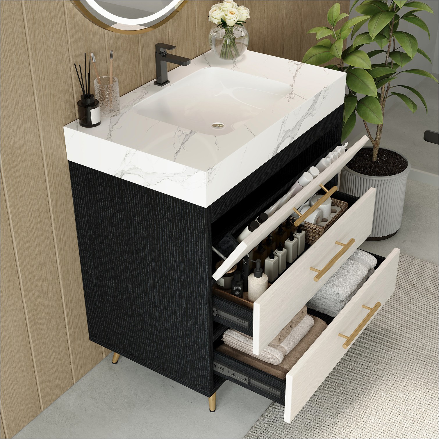 SunJet JUVDZL6ZUR46 Bath-Vanity-Combo - View #2