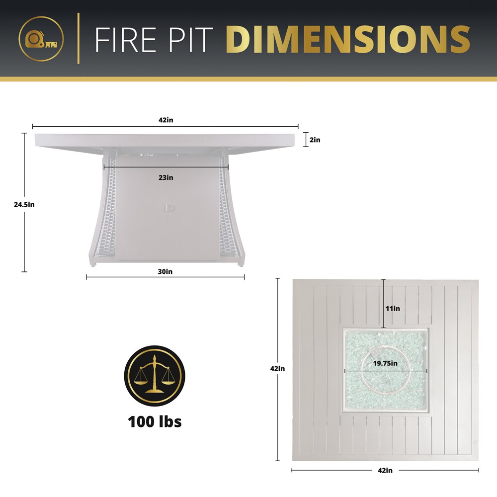 Kinger Home FP-006T Outdoor-Gas-Firepits - View #7