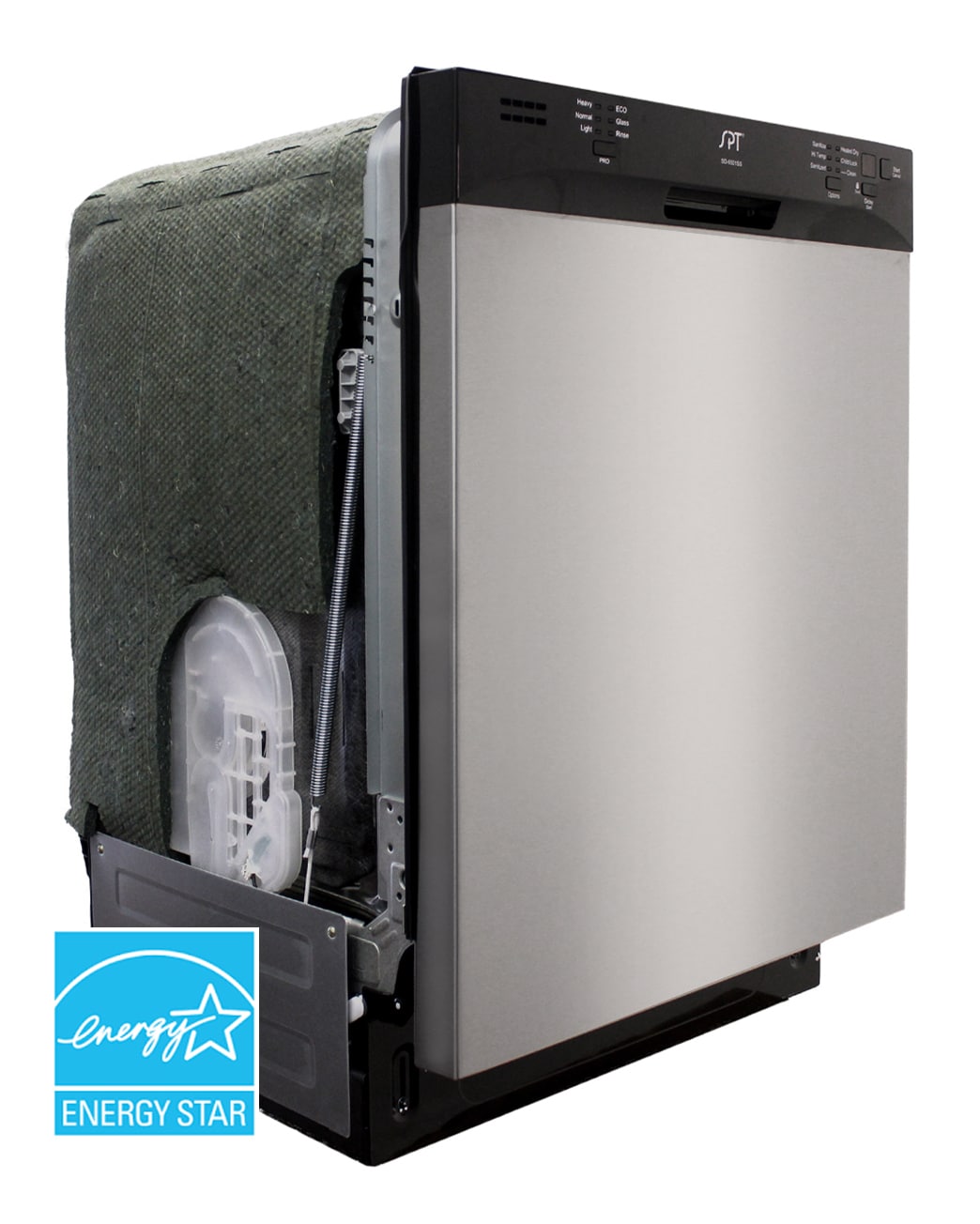 SPT Portable 18 Inch Energy Star Dishwasher in Stainless in the Portable  Dishwashers department at