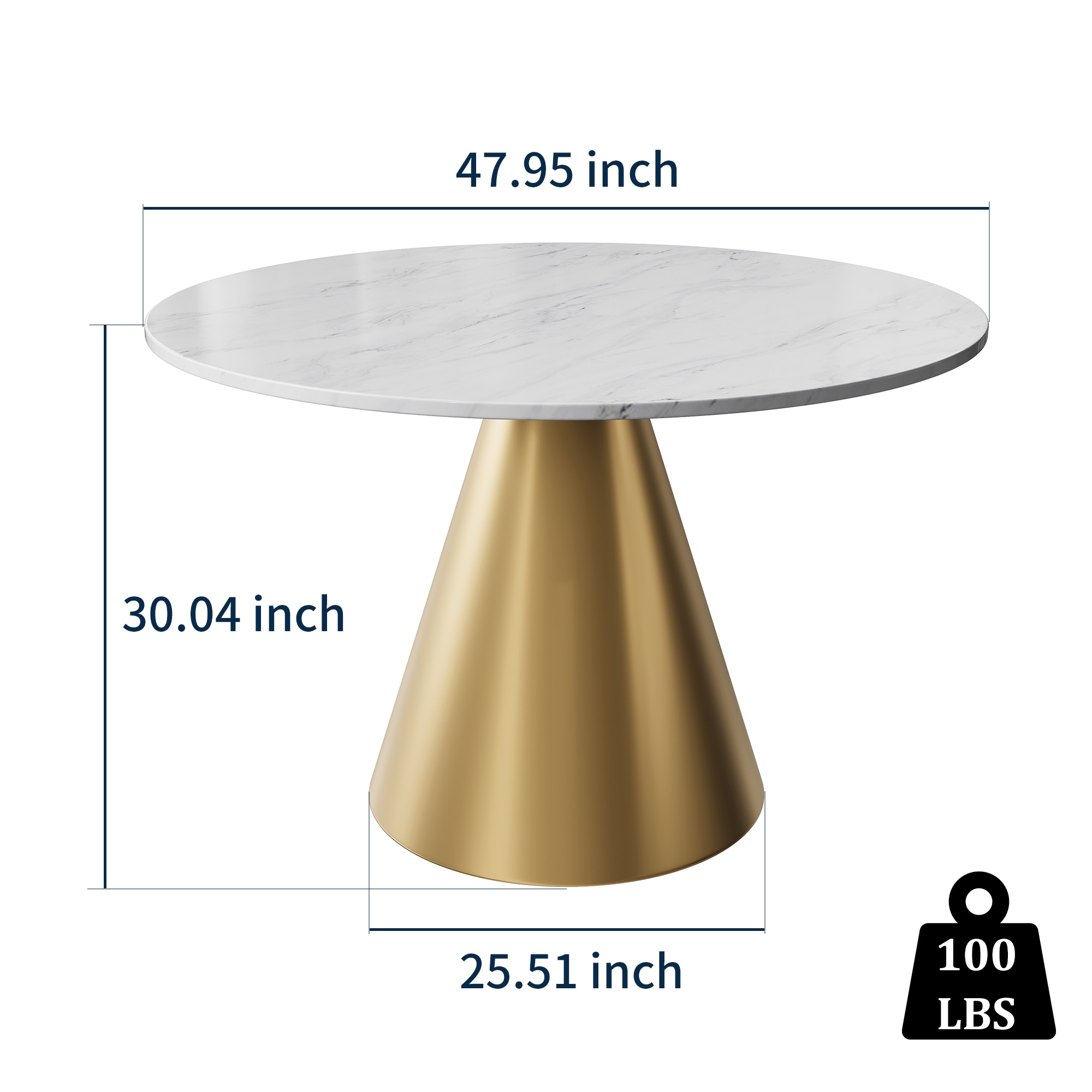 Clihome CL-RT3-BWHBG Dining-Tables - View #7
