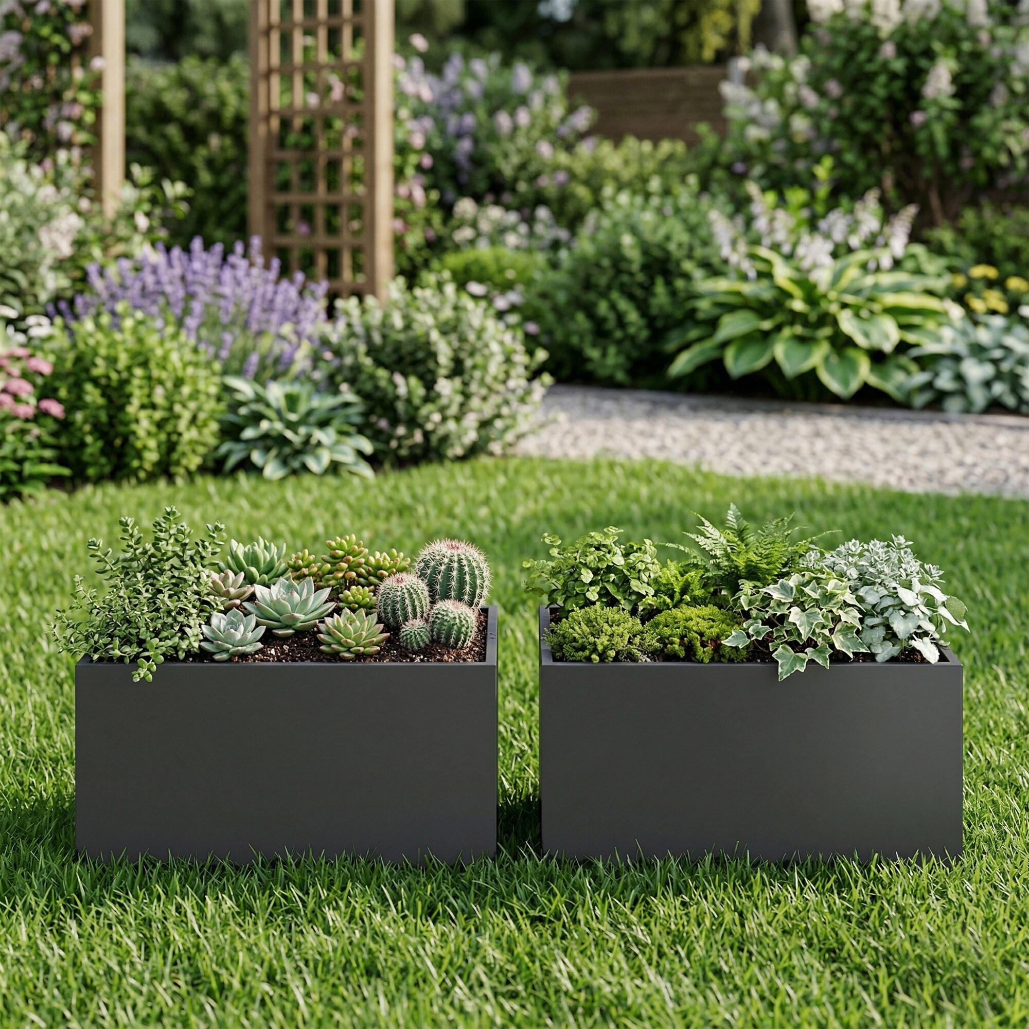 Dreamsidea LS-OB1005-DARK GRAY Raised-Planter-Boxes - View #3