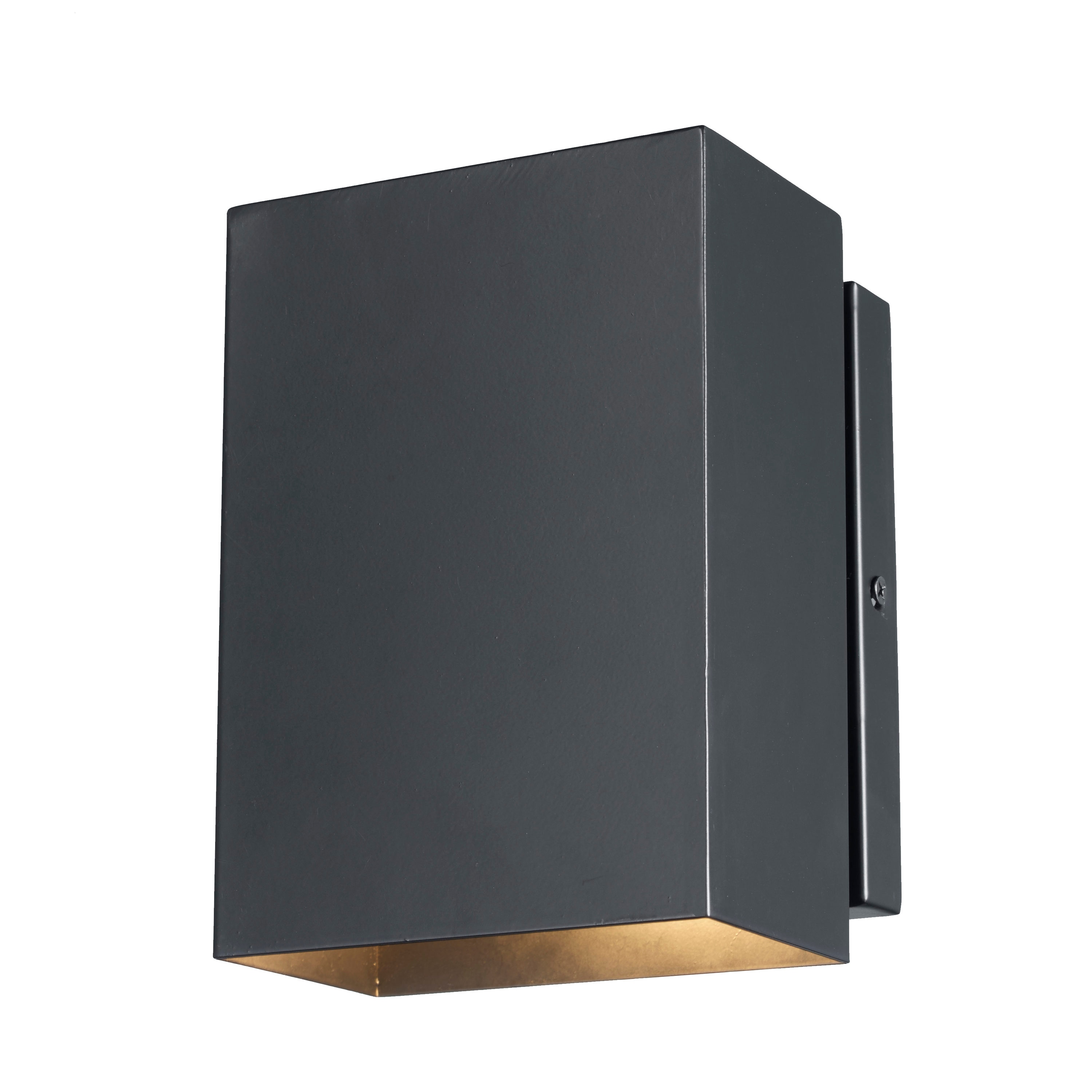 Trans Globe 51340 MB Sidewell 1 -Light 7-in H Matte Black Hardwired Outdoor Wall Light