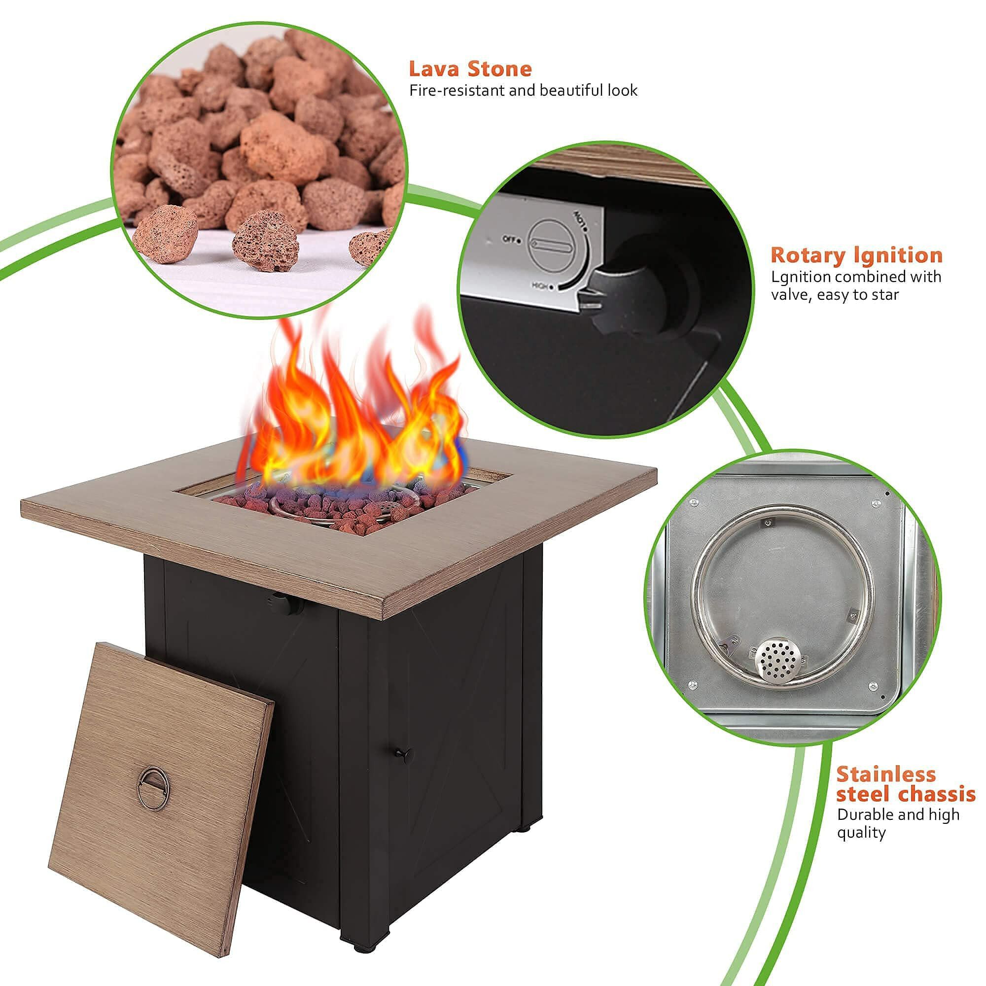 Miki Shinly HYMY-B28X-01MI Outdoor-Gas-Firepits - View #3