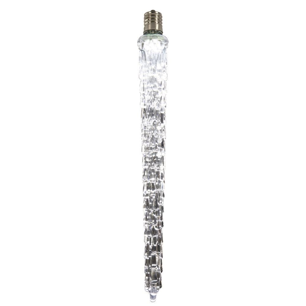 Vickerman XICE985 Indoor White LED C9 Icicle Light Bulb
