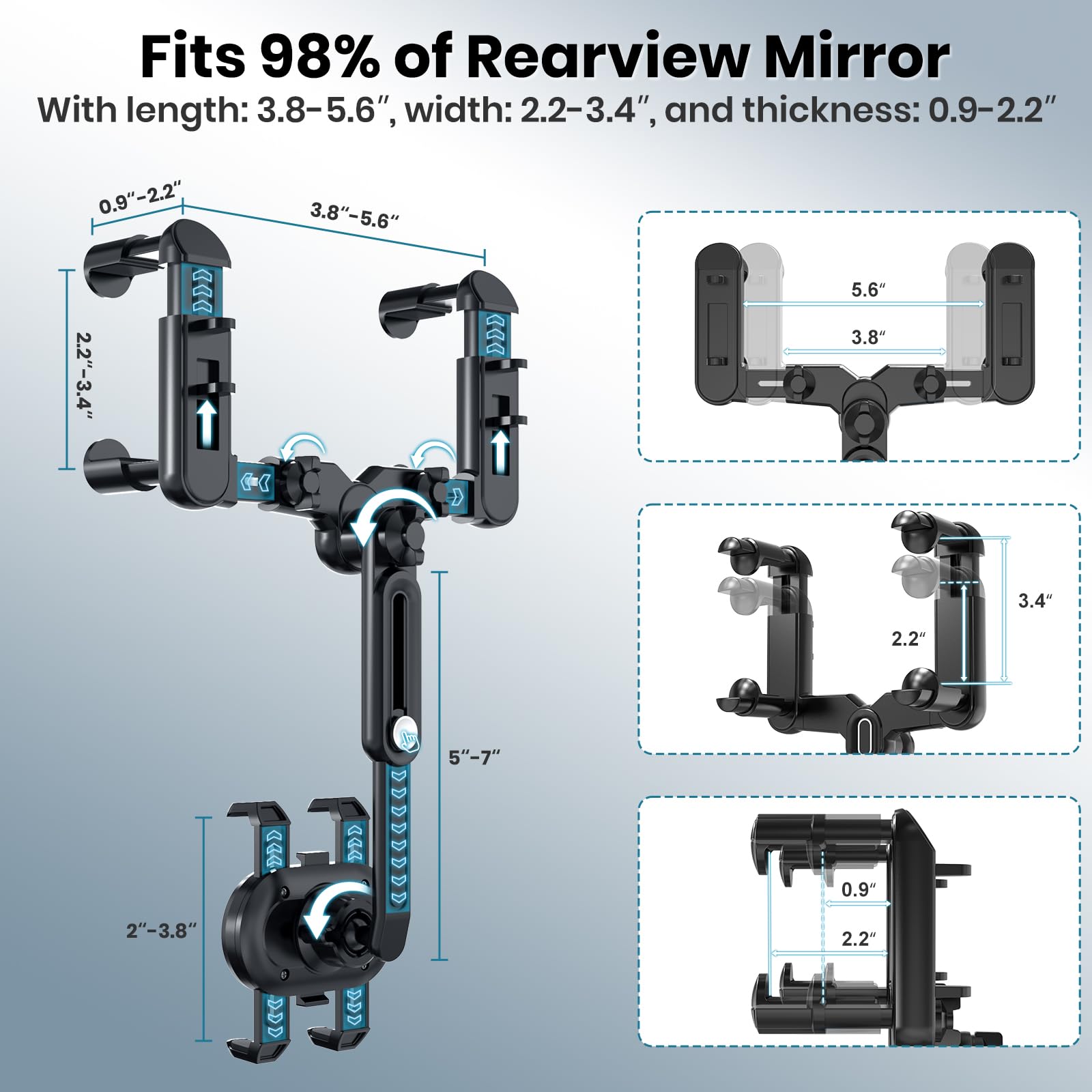 Aoibox LABAV8ZK Cell-Phone-Car-Mounts - View #2