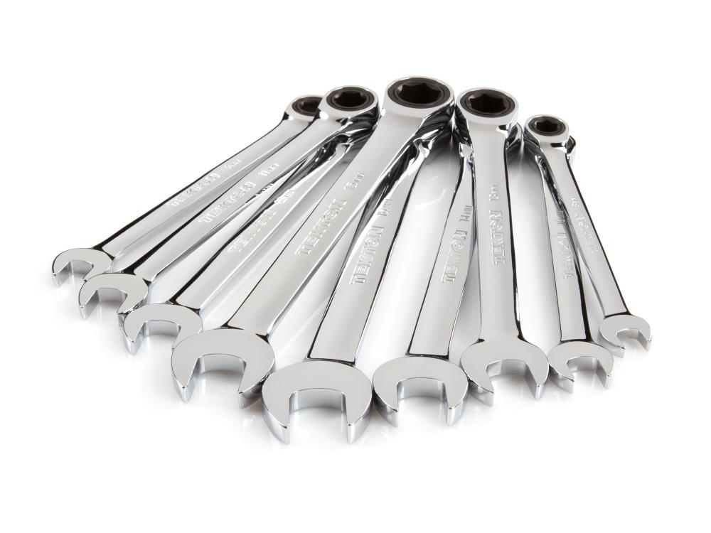 Tekton 9-Piece Set 6-Point Metric Ratchet Wrench Set in the Ratchet ...