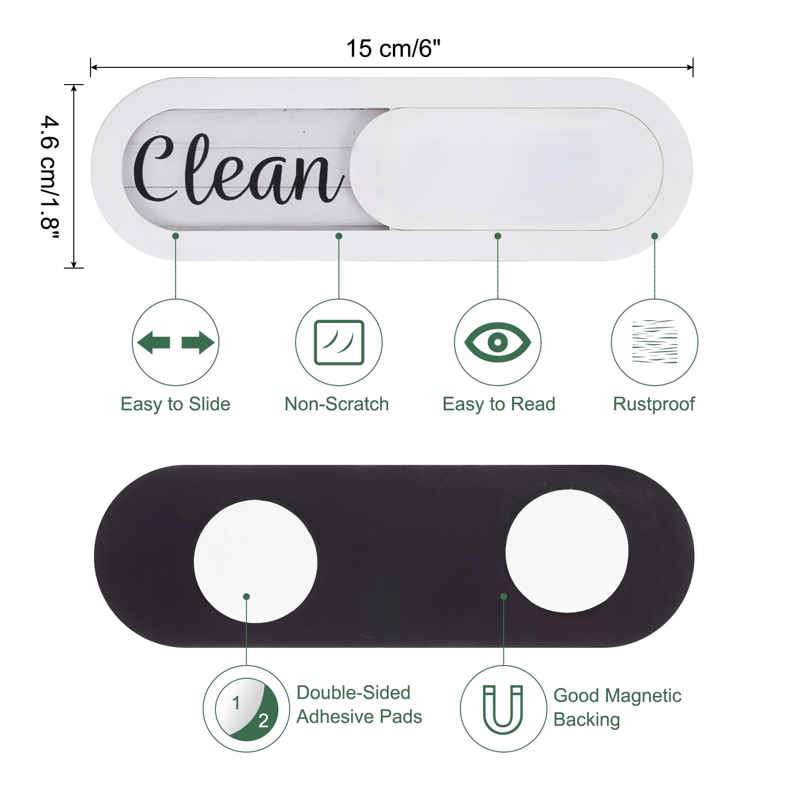 Aazon.co: Dishwasher Agnet Clean Dirty Sign (agnet 3.5 In) - Clean