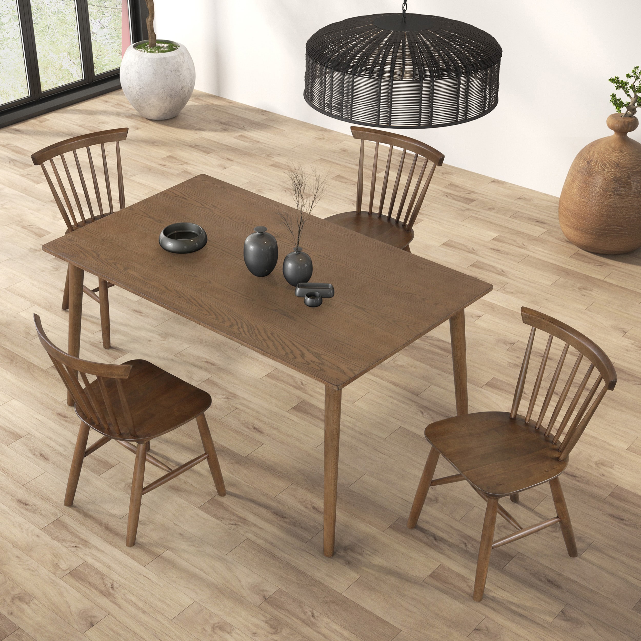Furniture of America IDF-N3100WNT5PC Dining-Sets - View #4