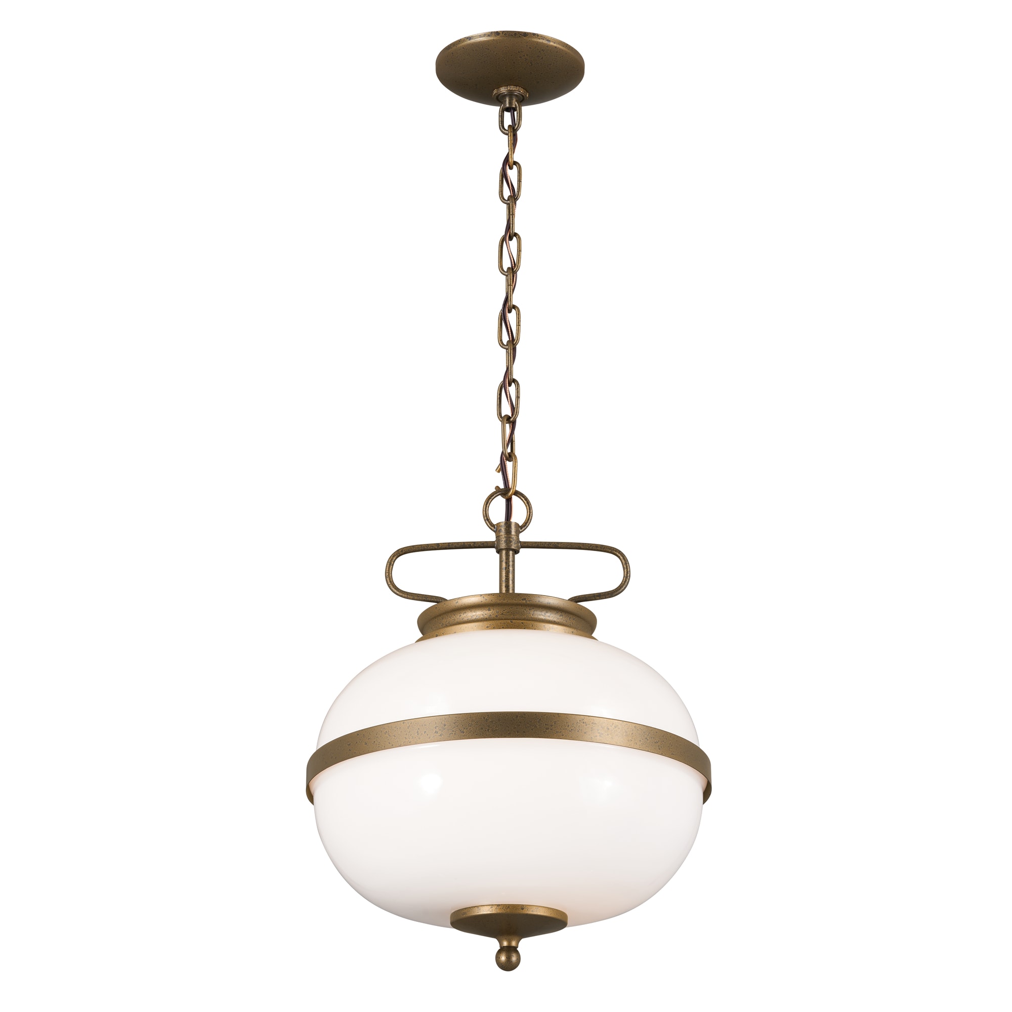 Kichler Bronze Farmhouse Frosted Glass Dome LED Pendant Light