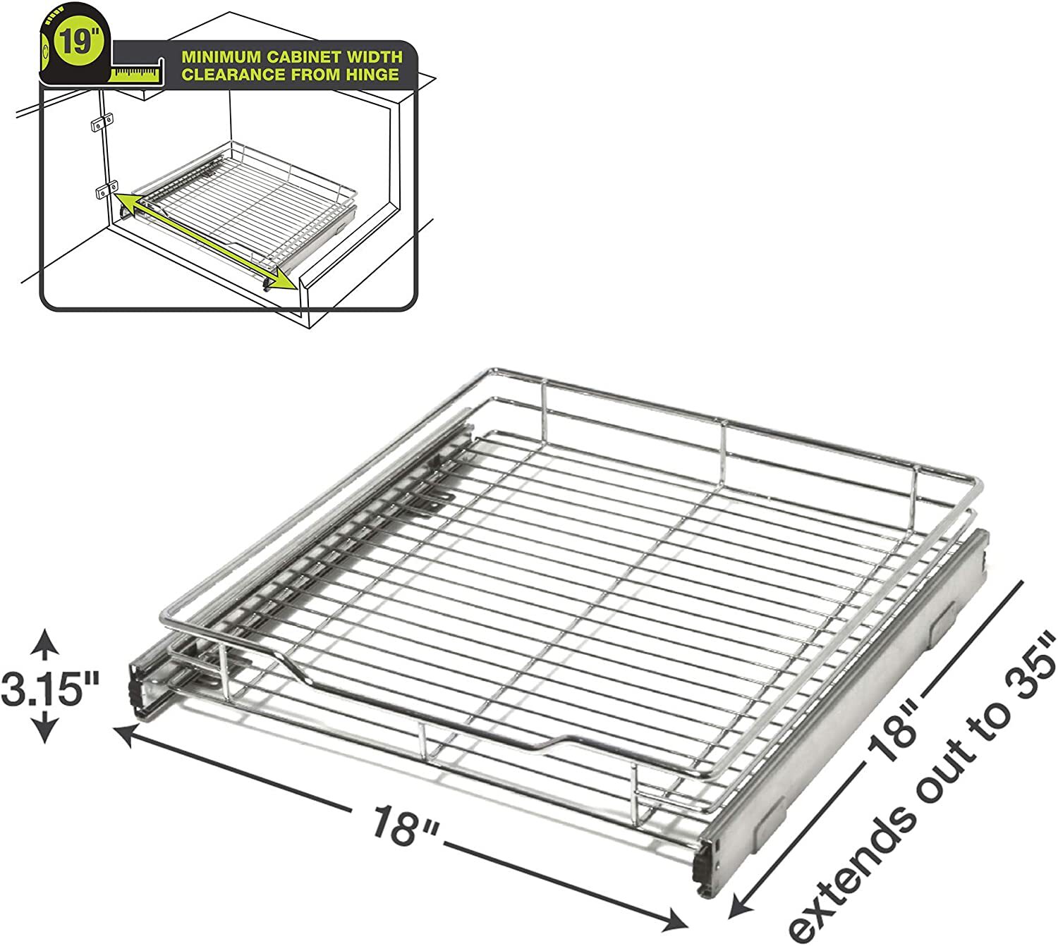 Smart Design 8435290 Pull-Out-Cabinet-Baskets - View #4