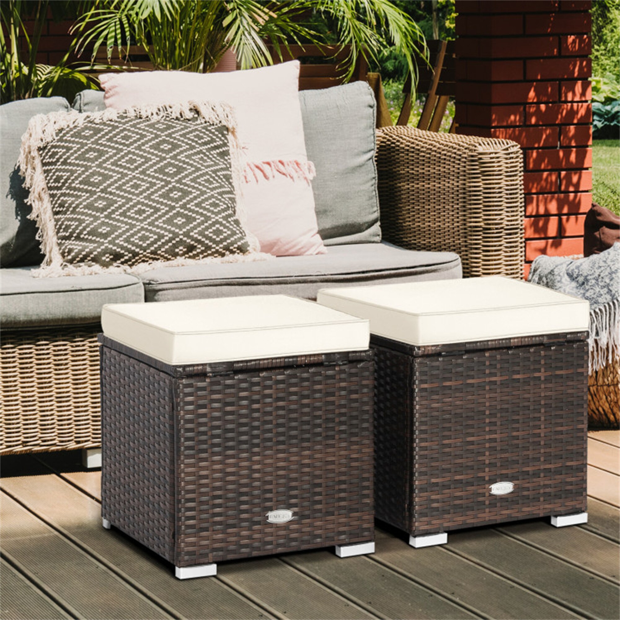 BABOOM BOM-70591WH-CO Stools-Ottomans - View #3