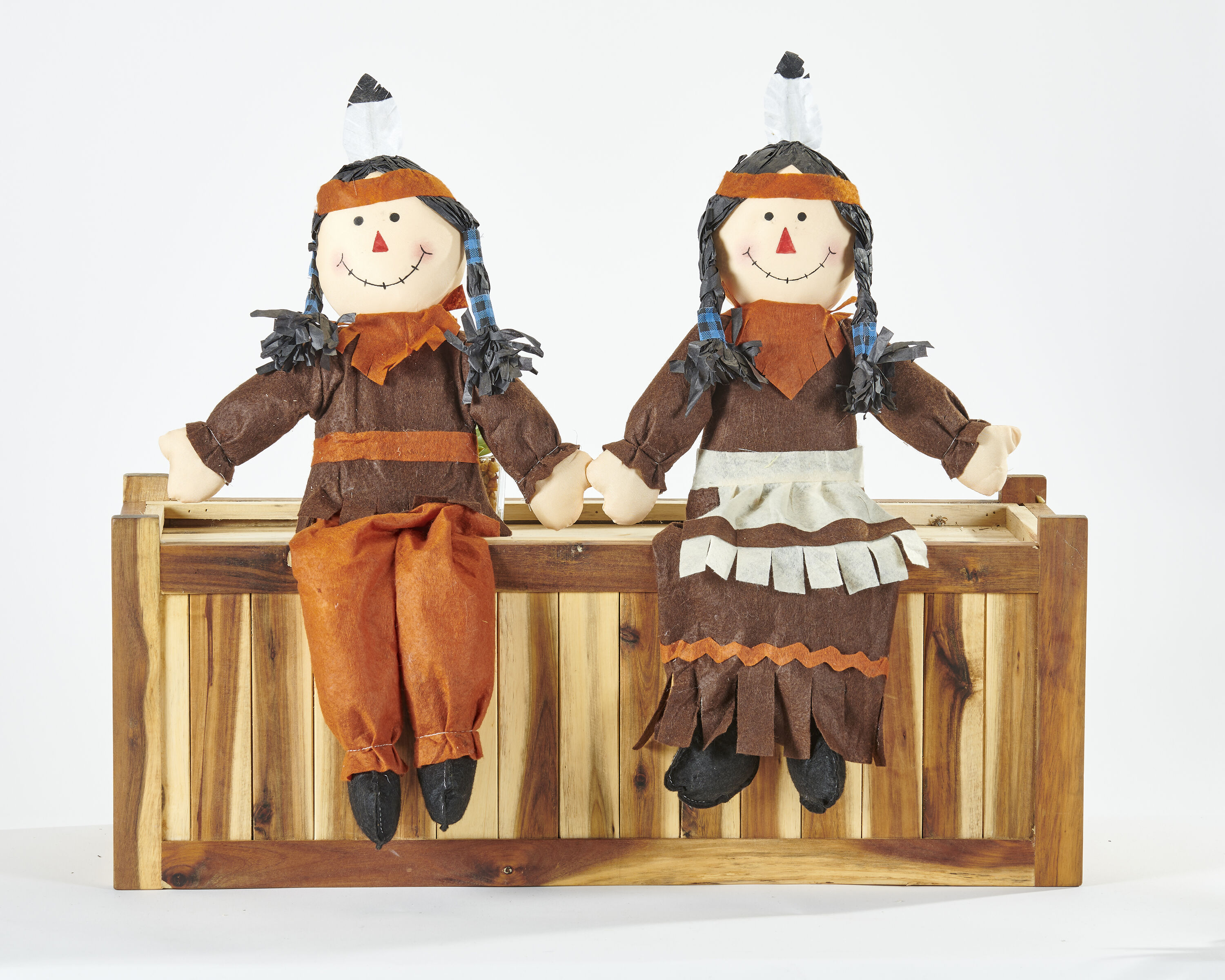 Worth Imports 2342IN 2-Feet Scarecrow Free standing decoration 2 -Pack