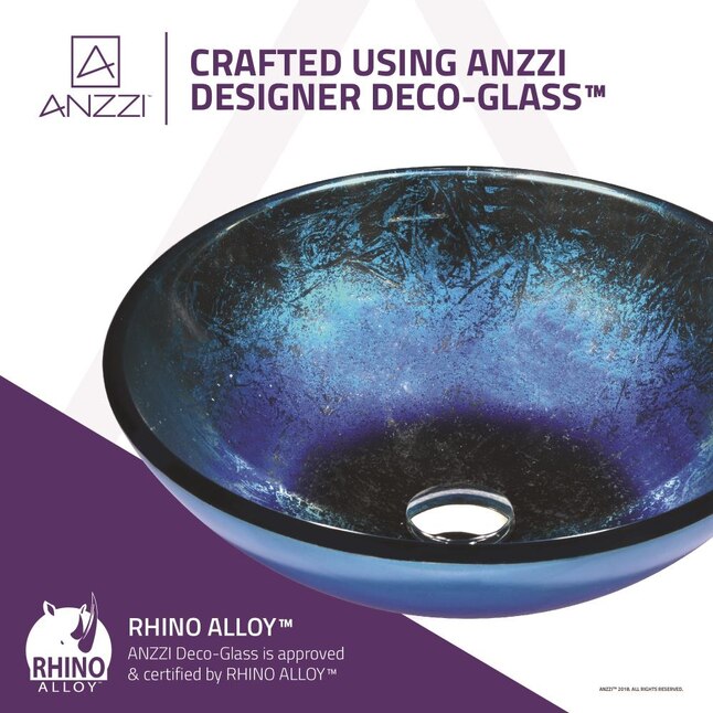 Chilasa Vessel Sink in Blue Chilasa Vessel Sink in Blue