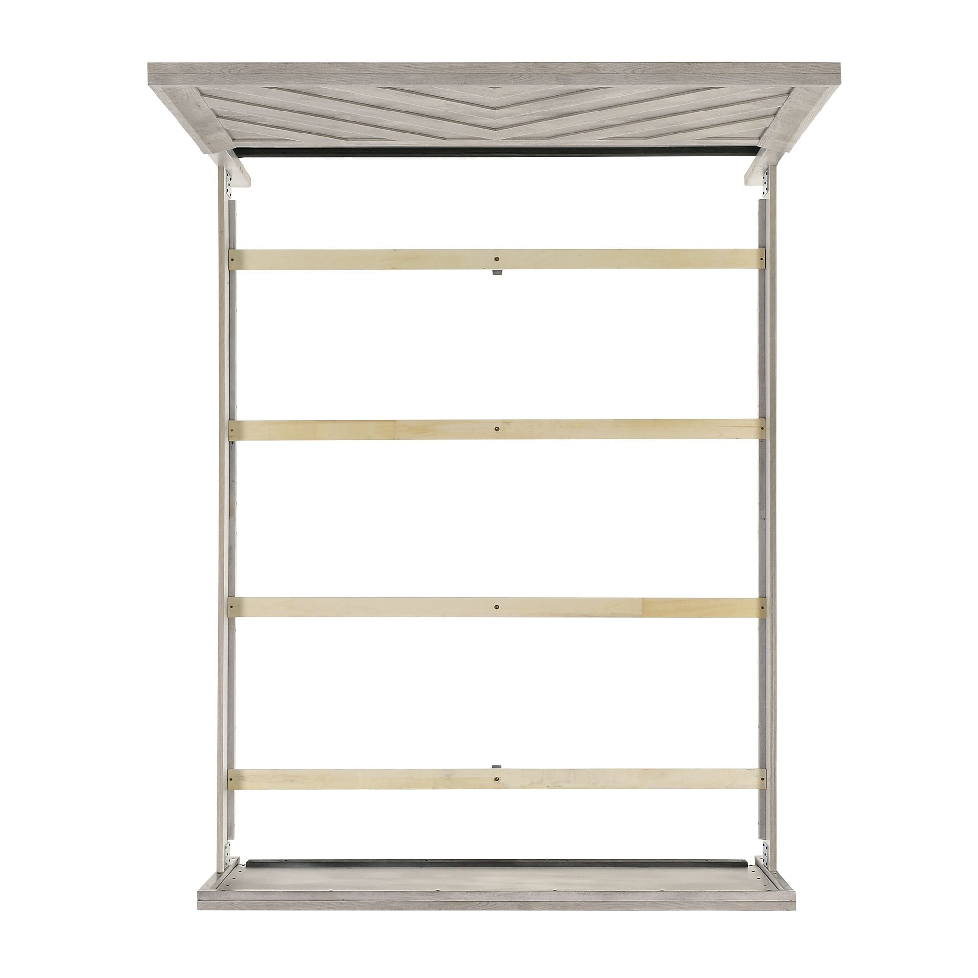 Keely Ash White Chevron Panel 5-Piece Bedroom Set
