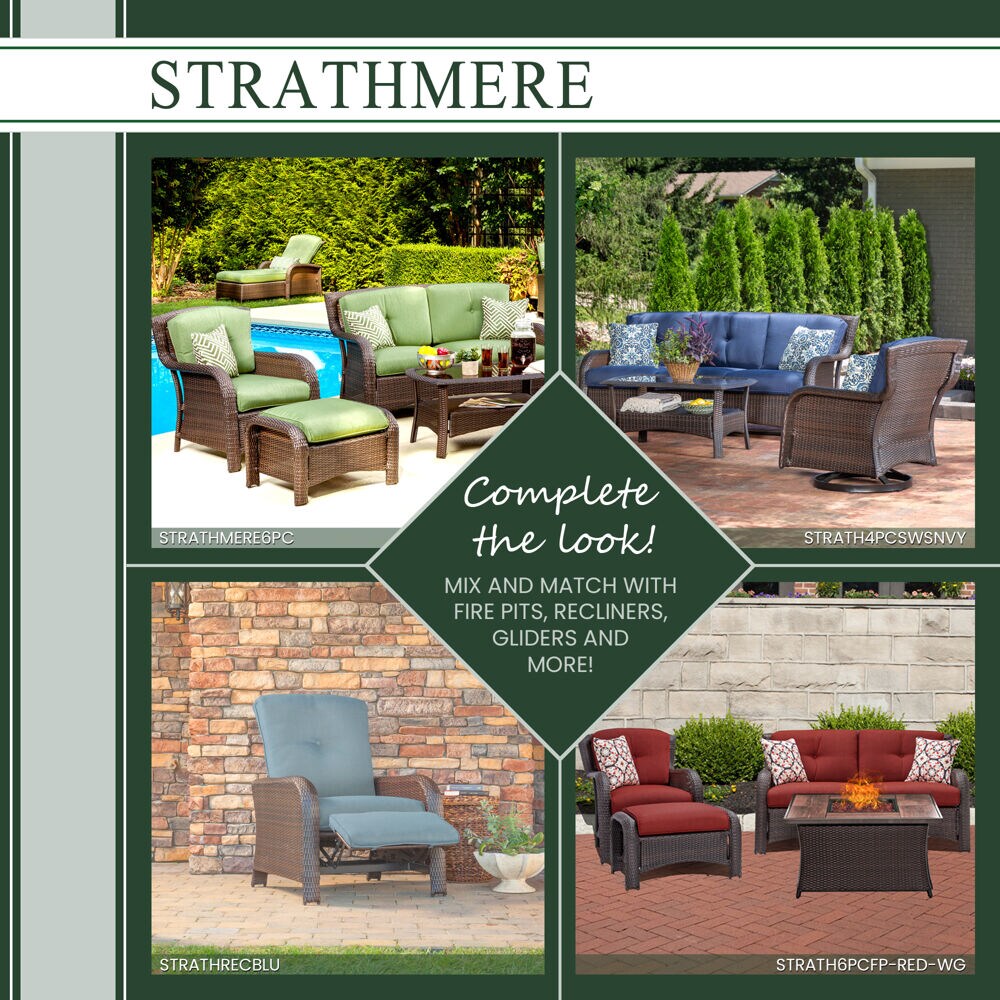 Hanover STRATH4PCSW-S-NVY Patio-Conversation-Sets - View #5