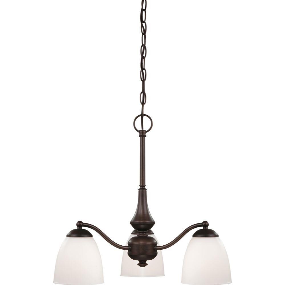 1-Light Prairie Bronze Transitional Dry Rated Chandelier at Lowes.com