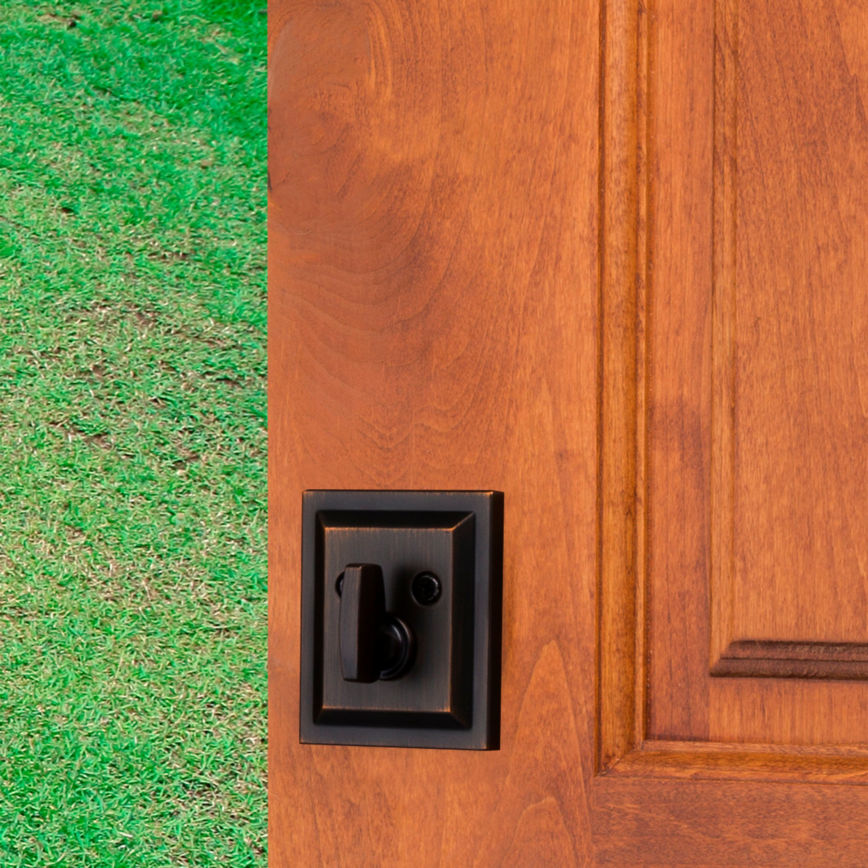 Venetian Bronze Single Cylinder Deadbolt with SmartKey Technology