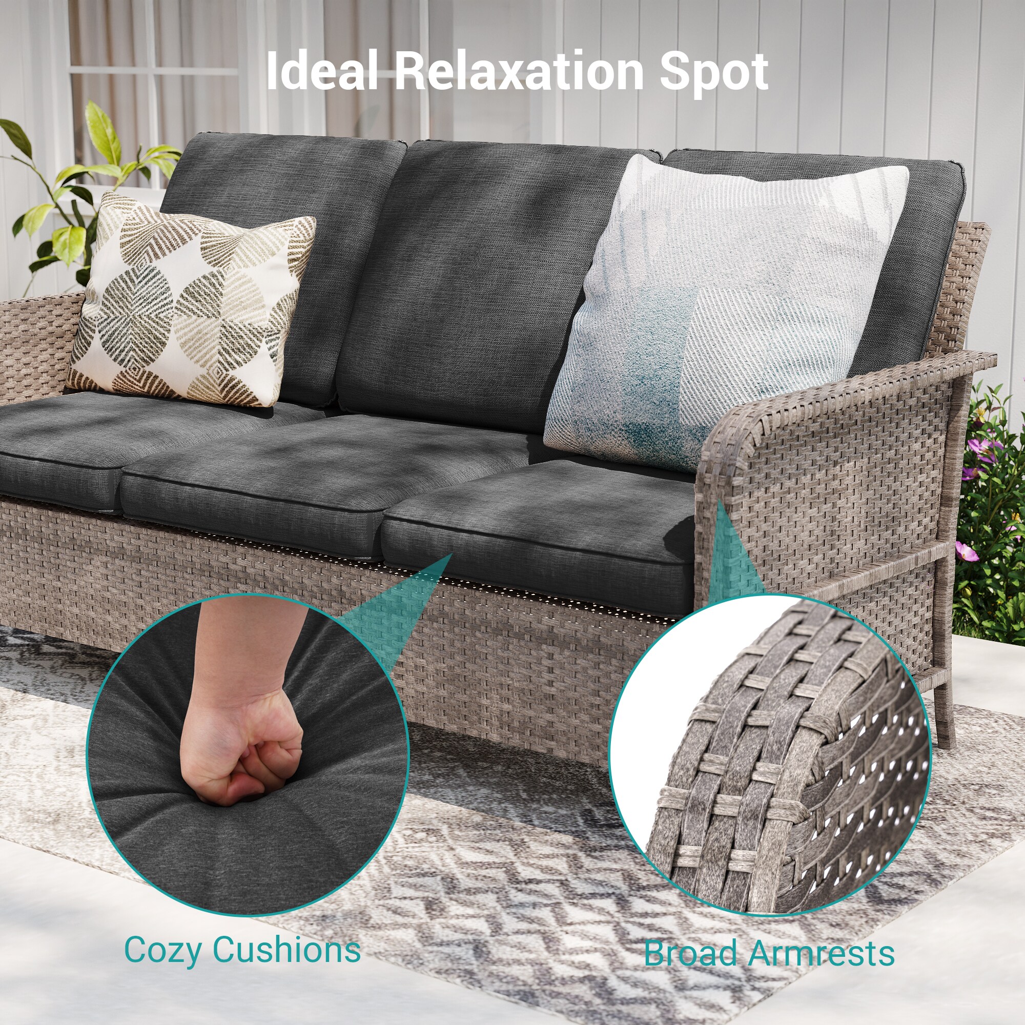 ACEGOSES LW-2R-BNY-T3 Patio-Conversation-Sets - View #4